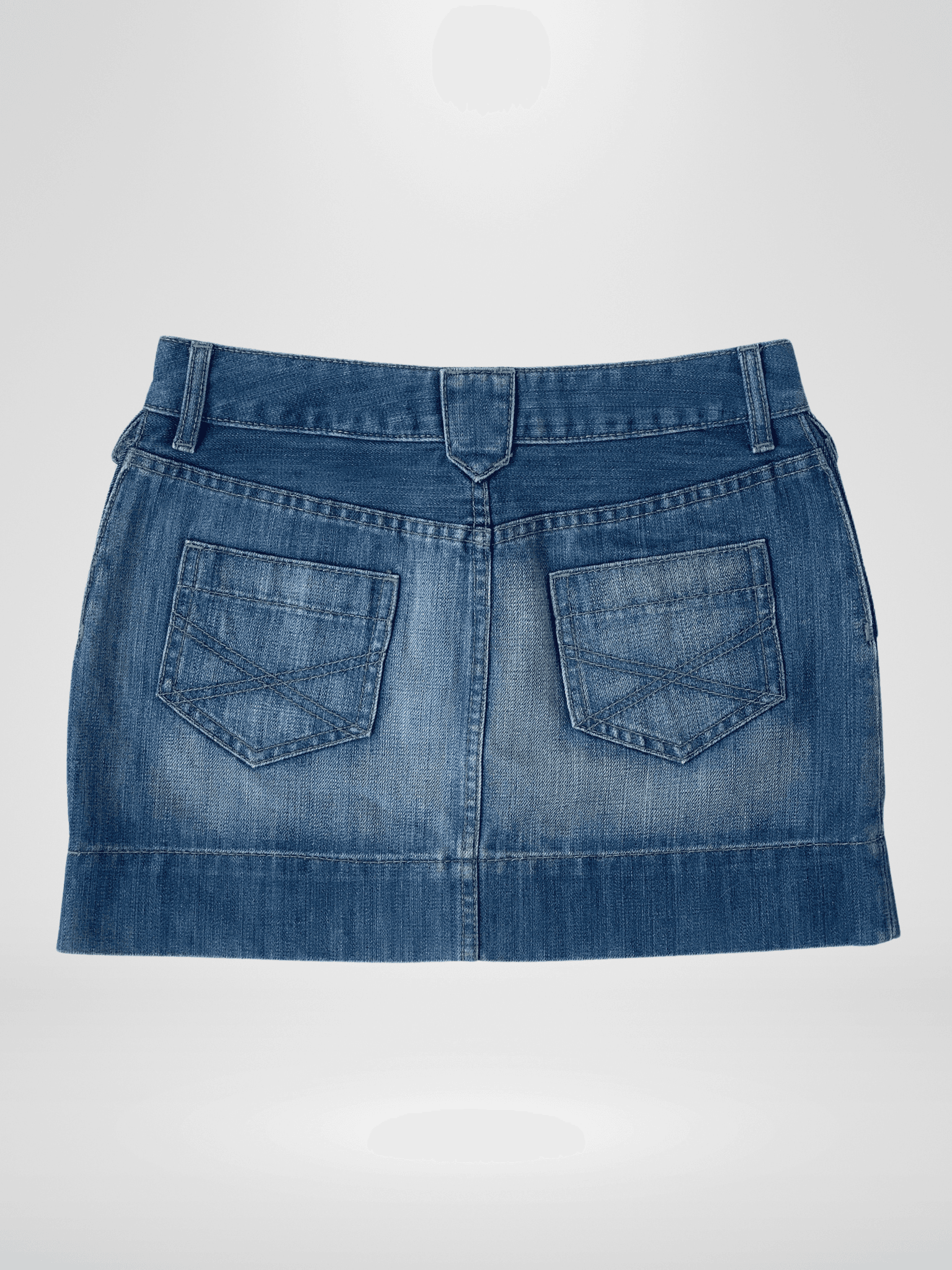 Y2K A-line Mini Denim Skirt - M