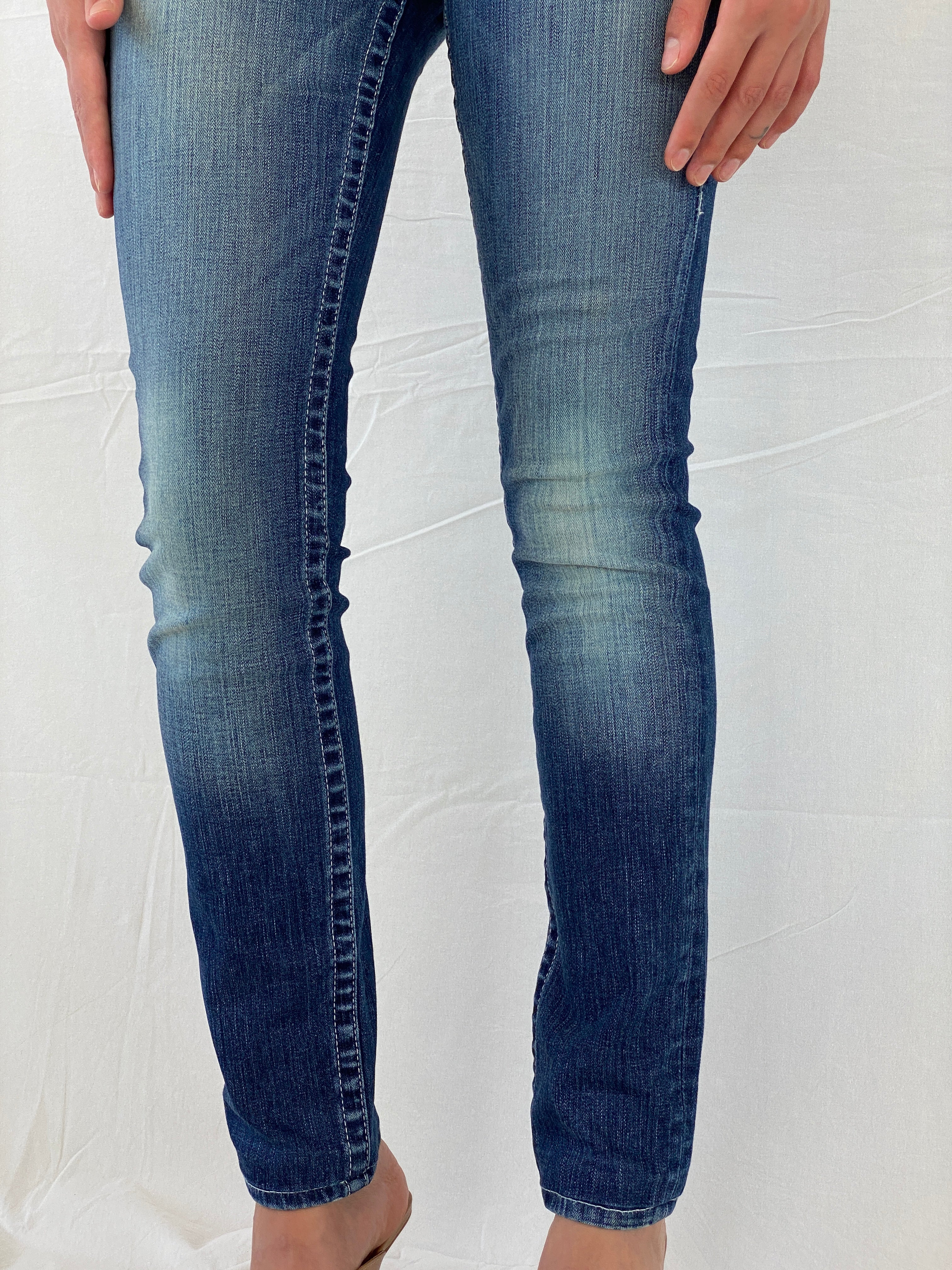 Y2K True Religion Super Skinny Low Rise Jeans