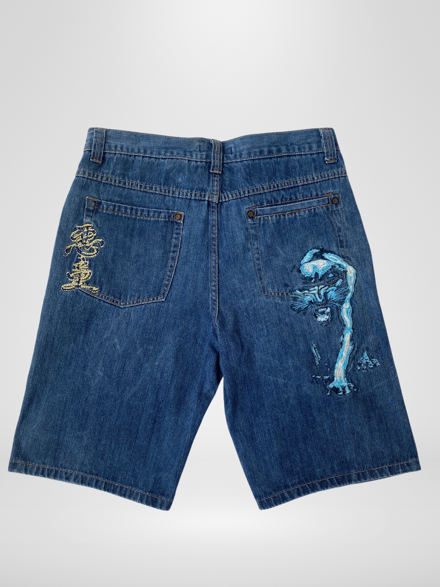 Y2K Paco Jeans Streetgear Embroidered Men‘s Jorts