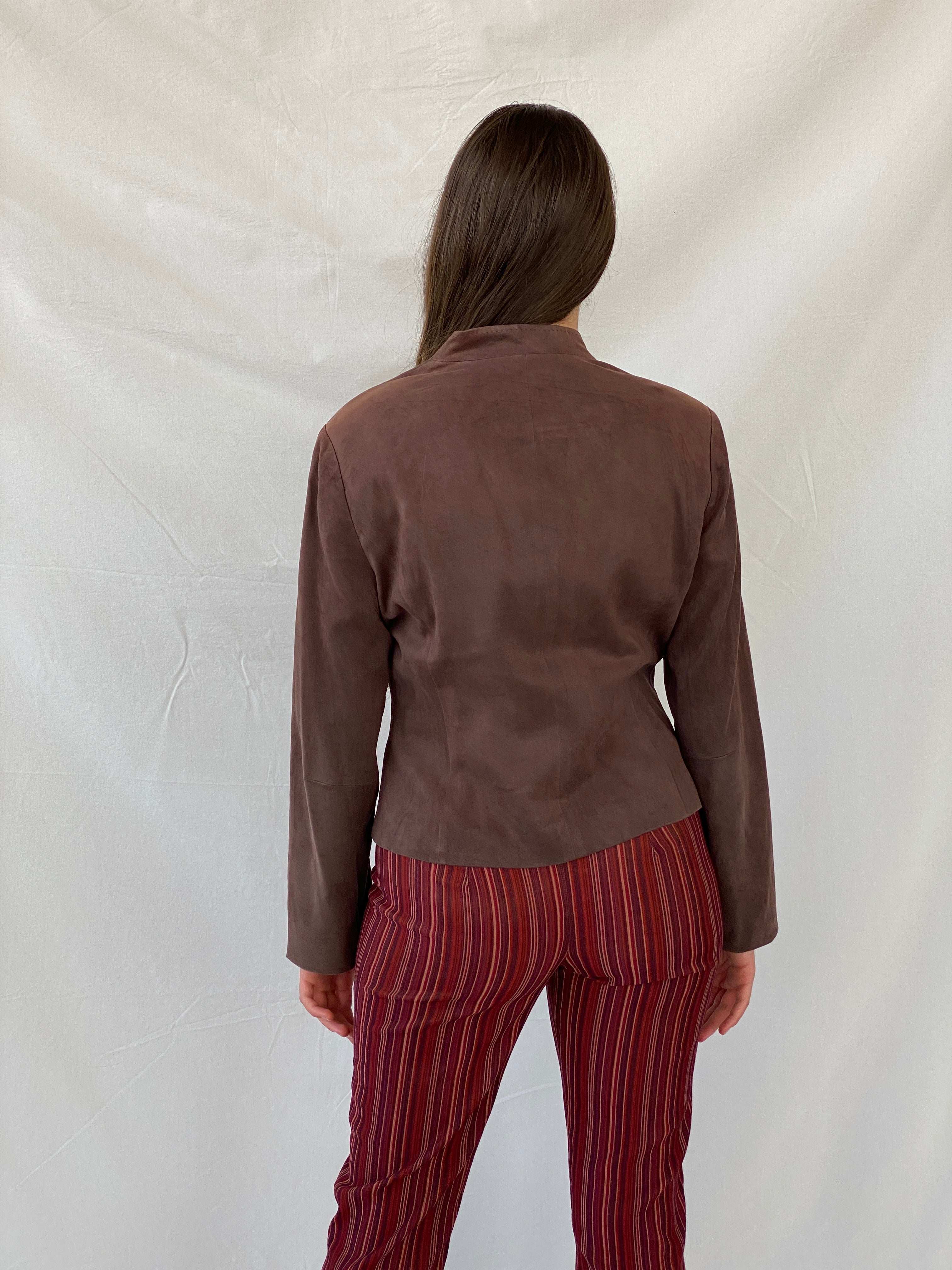 Vintage Country Casuals Brown Buttoned Light Jacket - L