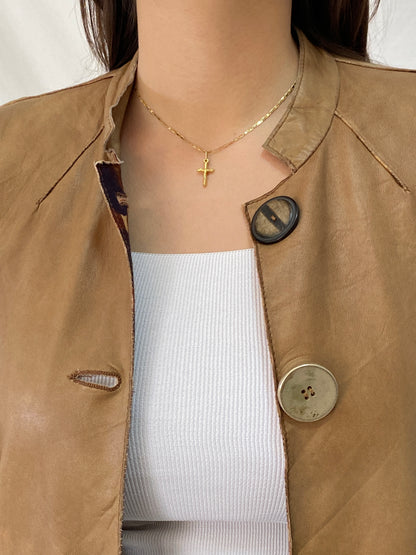 MALIPARMI Italy Reversible Coat Genuine Lambskin Leather & Cotton Designer Jacket - L