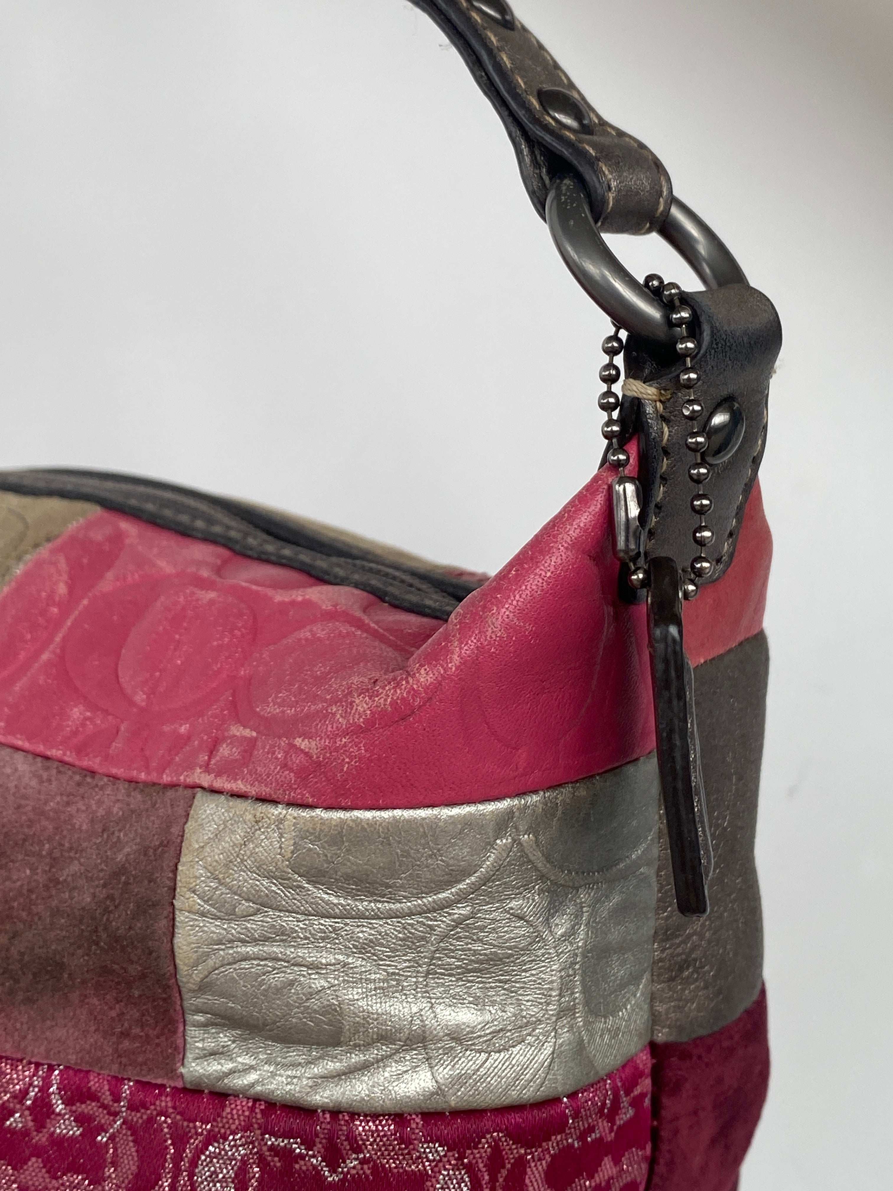 90s Patchwork Coach Mini Handbag - Balagan Vintage Handbags 00s, bag, coach, handbag, mini handbag