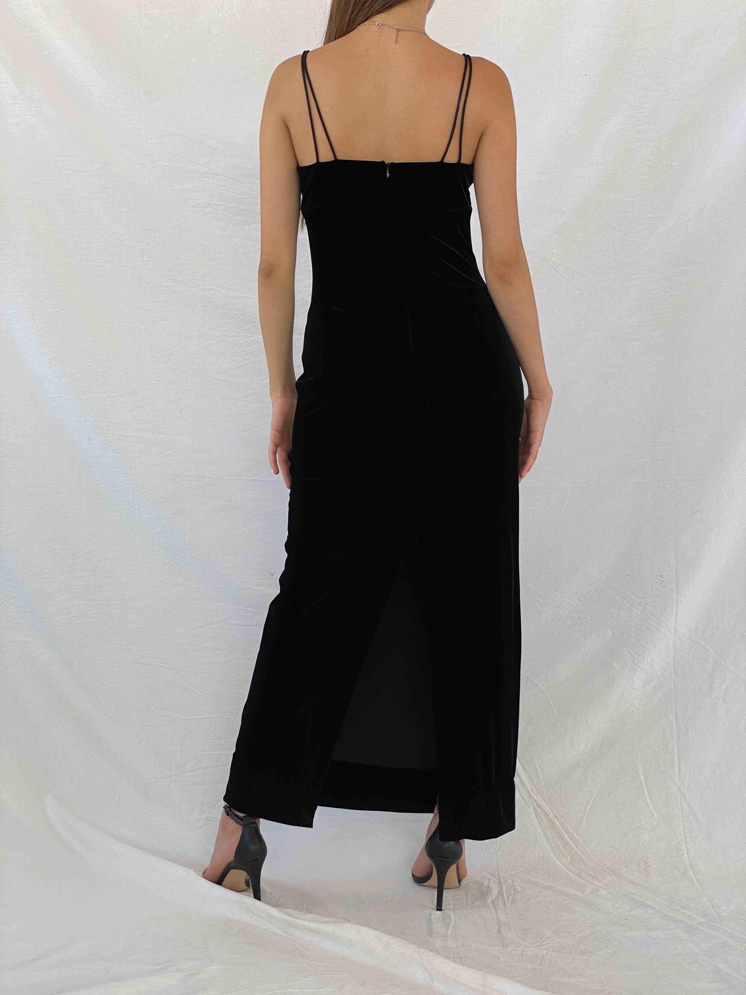 Vintage Morgan and Co. Maxi Velvet Dress - Balagan Vintage Velvet Dress 00s, 90s, dress, maxi dress, Mira, NEW IN