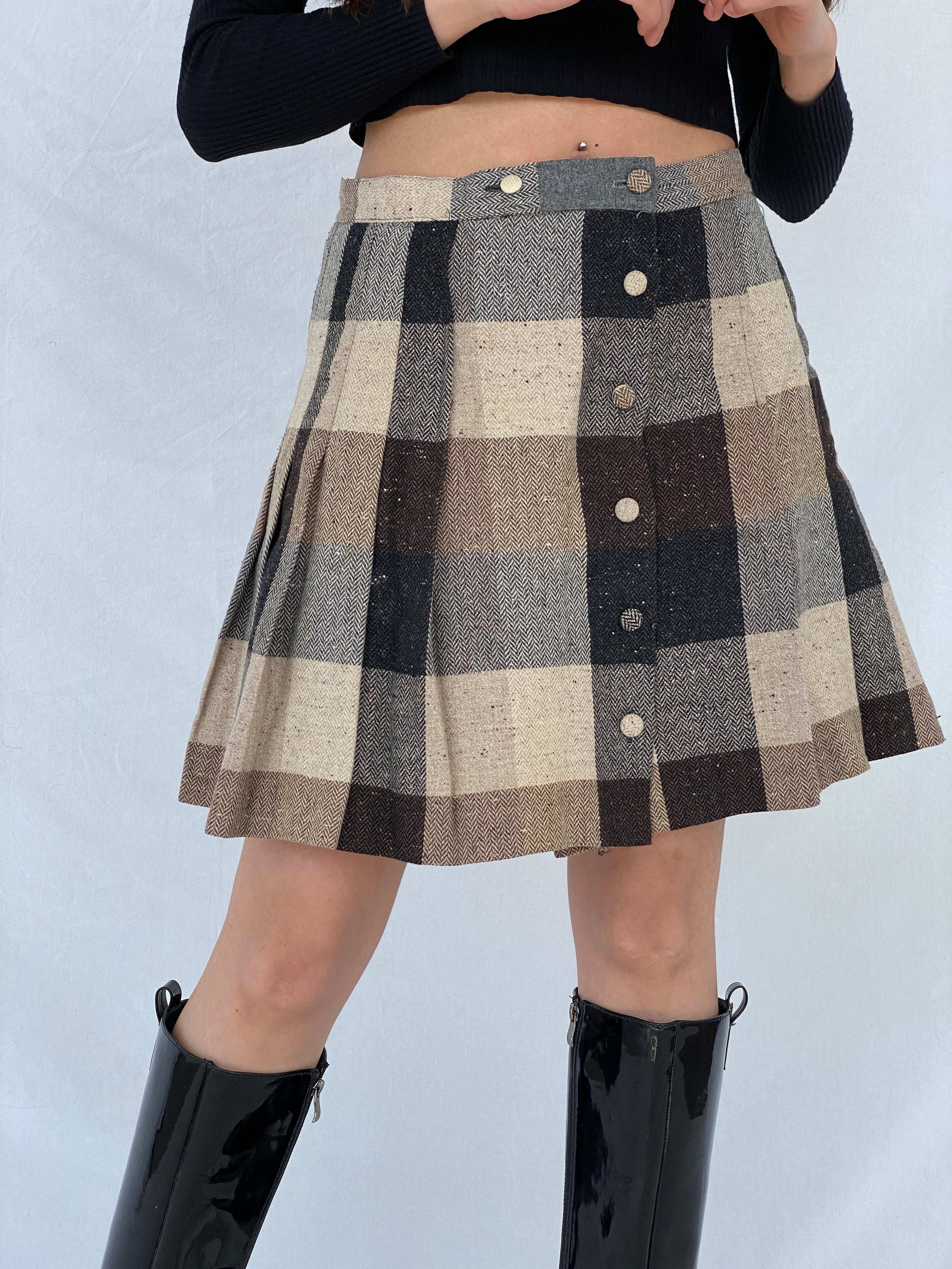 Vintage Plaid Mini Skirt - Balagan Vintage Mini Skirt 00s, 90s, mini skirt, Mira, NEW IN