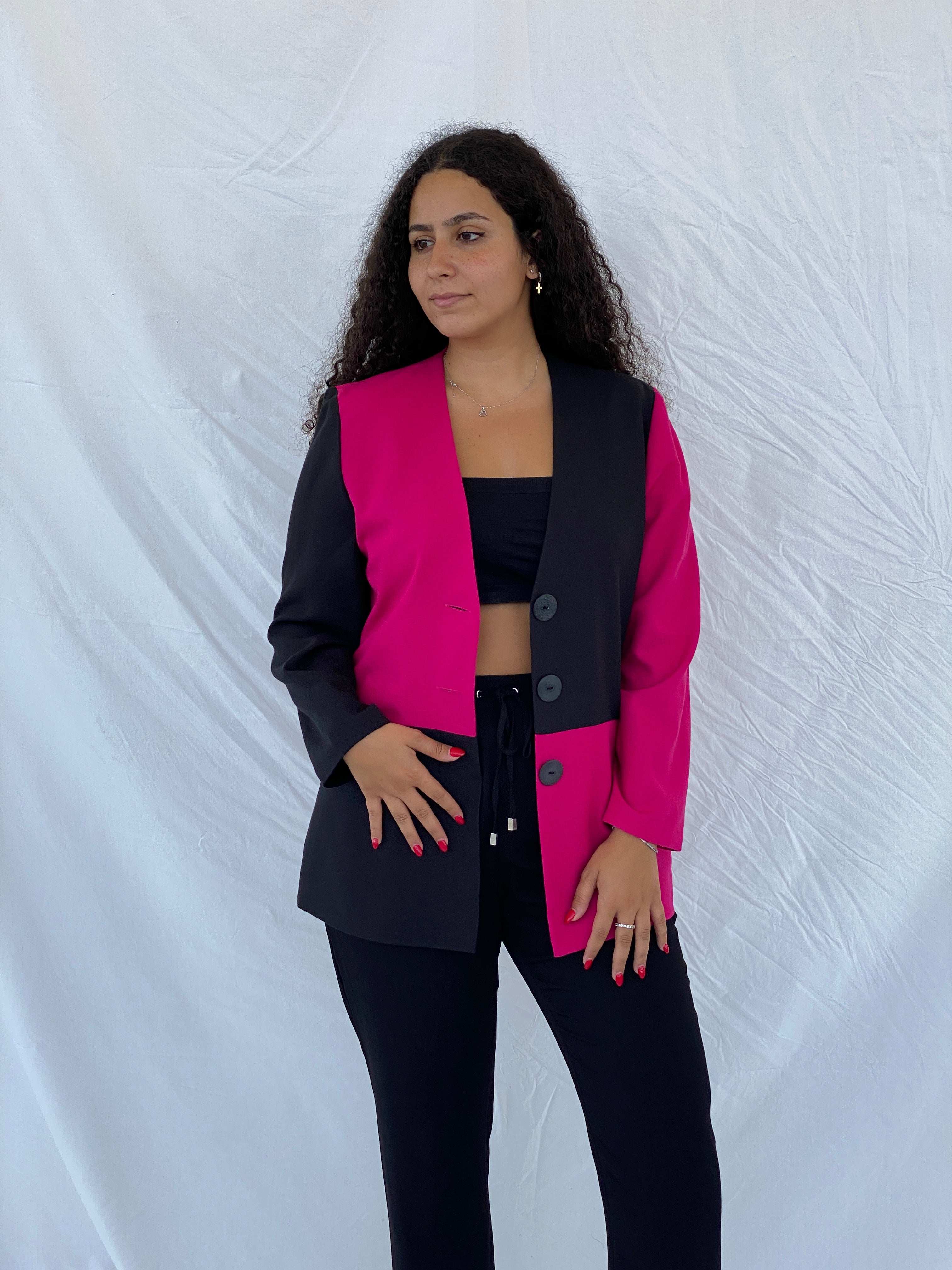 Vintage 70s Trevira Color Block Blazer - Size M - Balagan Vintage Blazer 80s, blazer, Dina, NEW IN, rare vintage, shorts