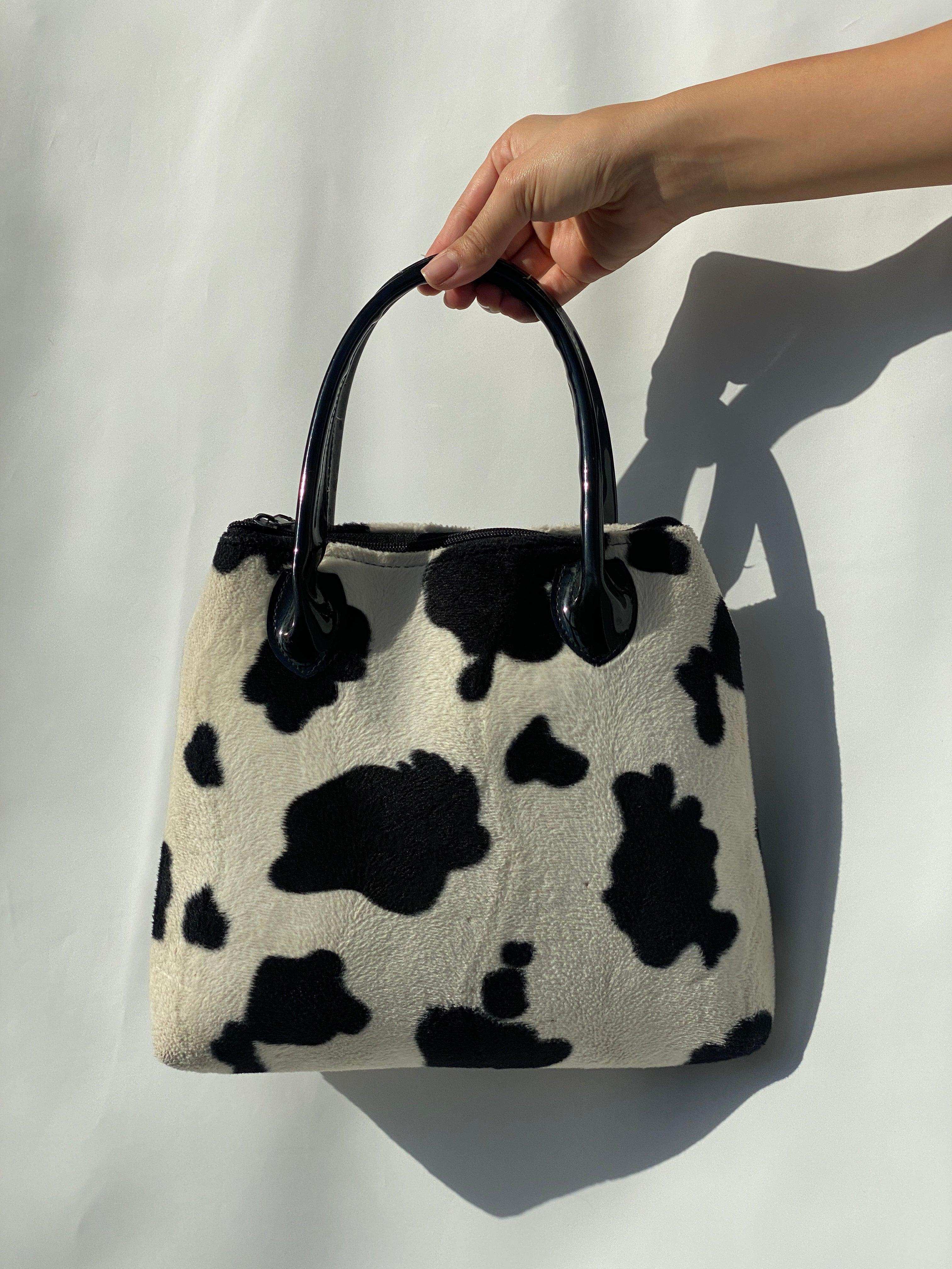 Y2K Cow Print Handbag - Balagan Vintage Handbags 00s, handbag, NEW IN
