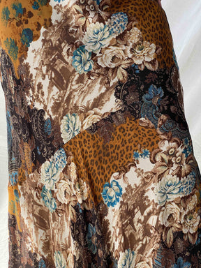 Vintage Apanage Floral Midi Skirt - Balagan Vintage