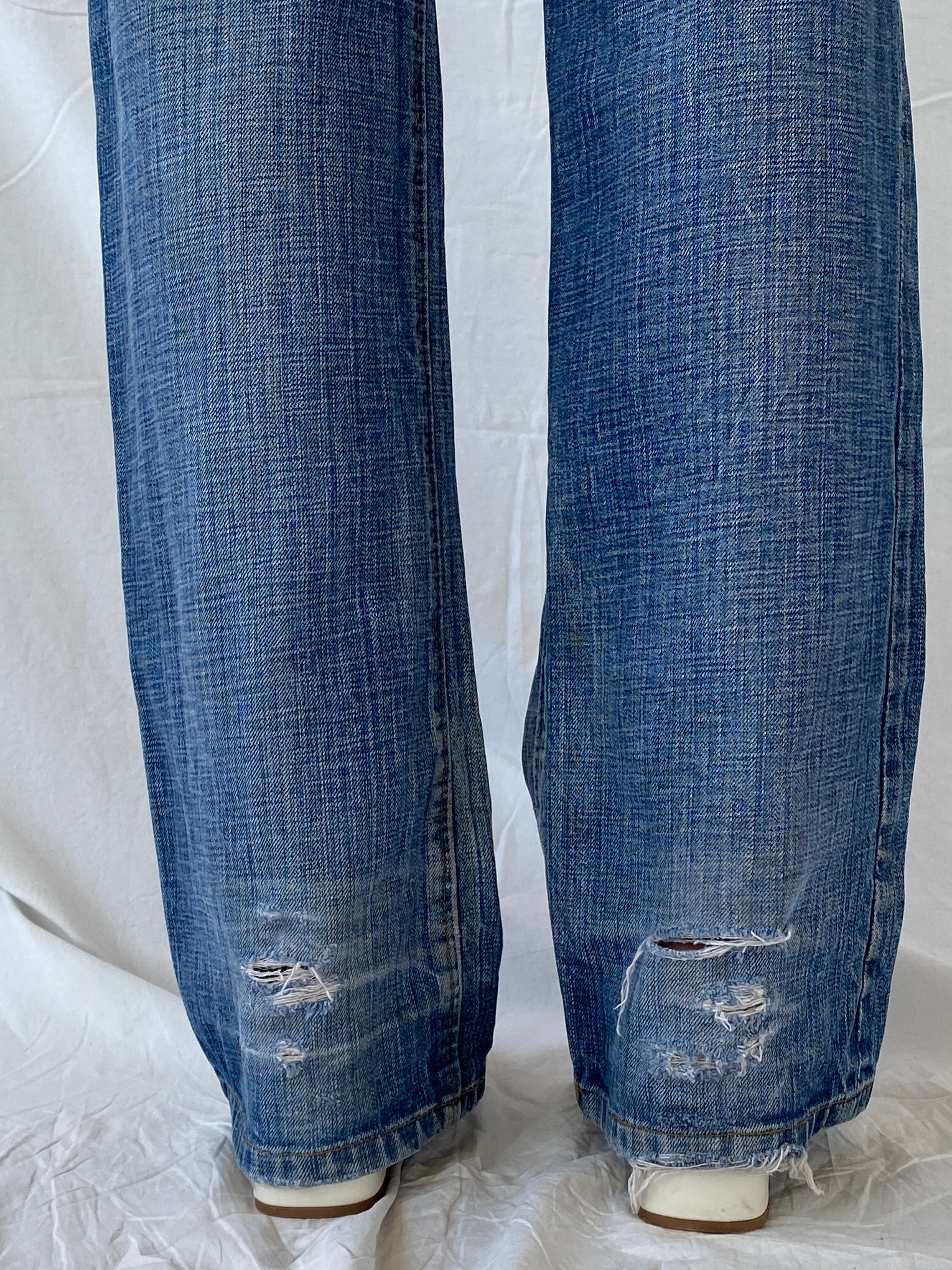 Rare Vintage Jeanne D’Art Biker Style Washed Heavy Jeans