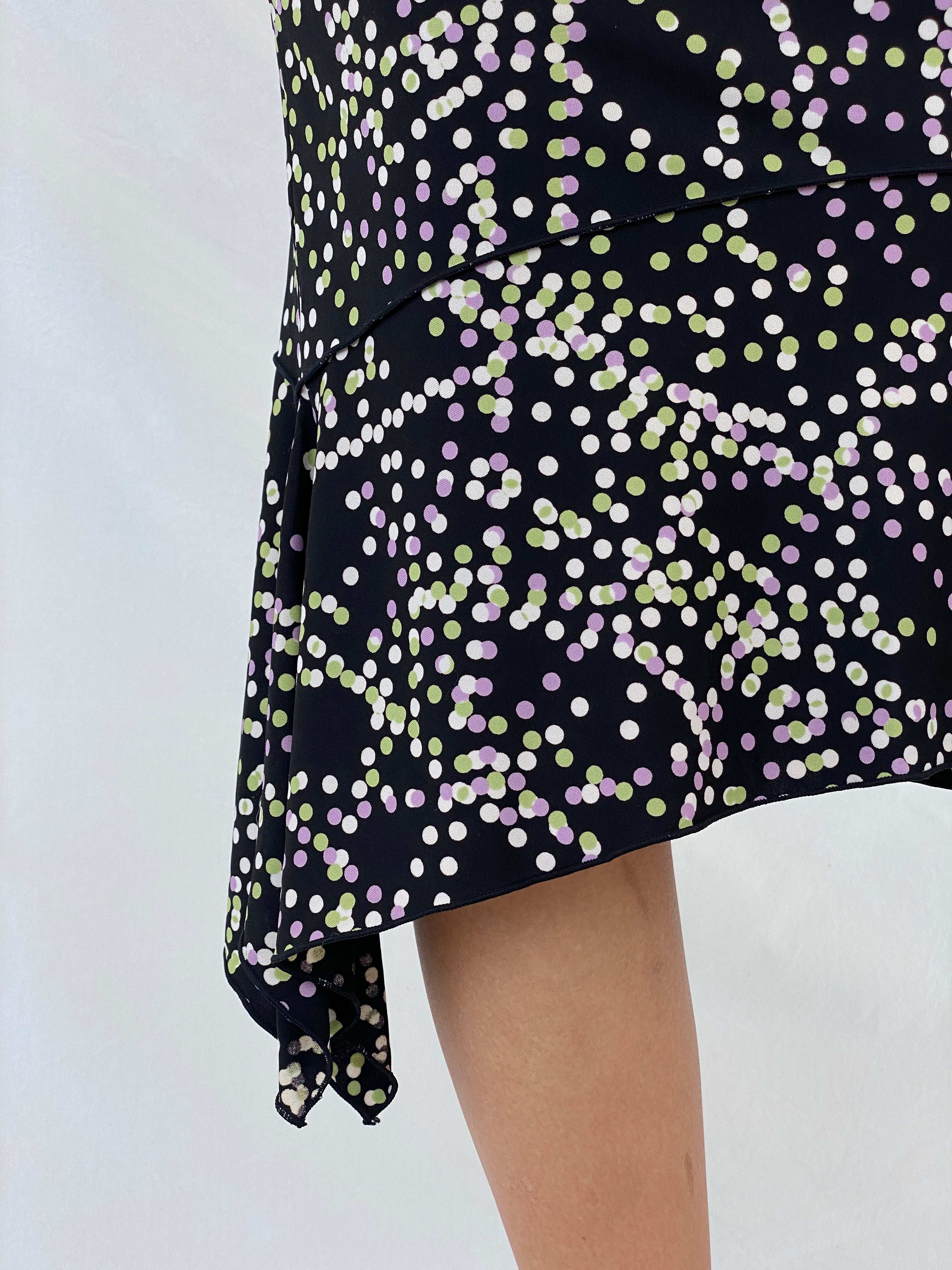 Dreamy Vintage 90s StudioM Polka Dot Midi Skirt - S - Balagan Vintage Midi Skirt 00s, Lana, midi skirt, NEW IN, summer