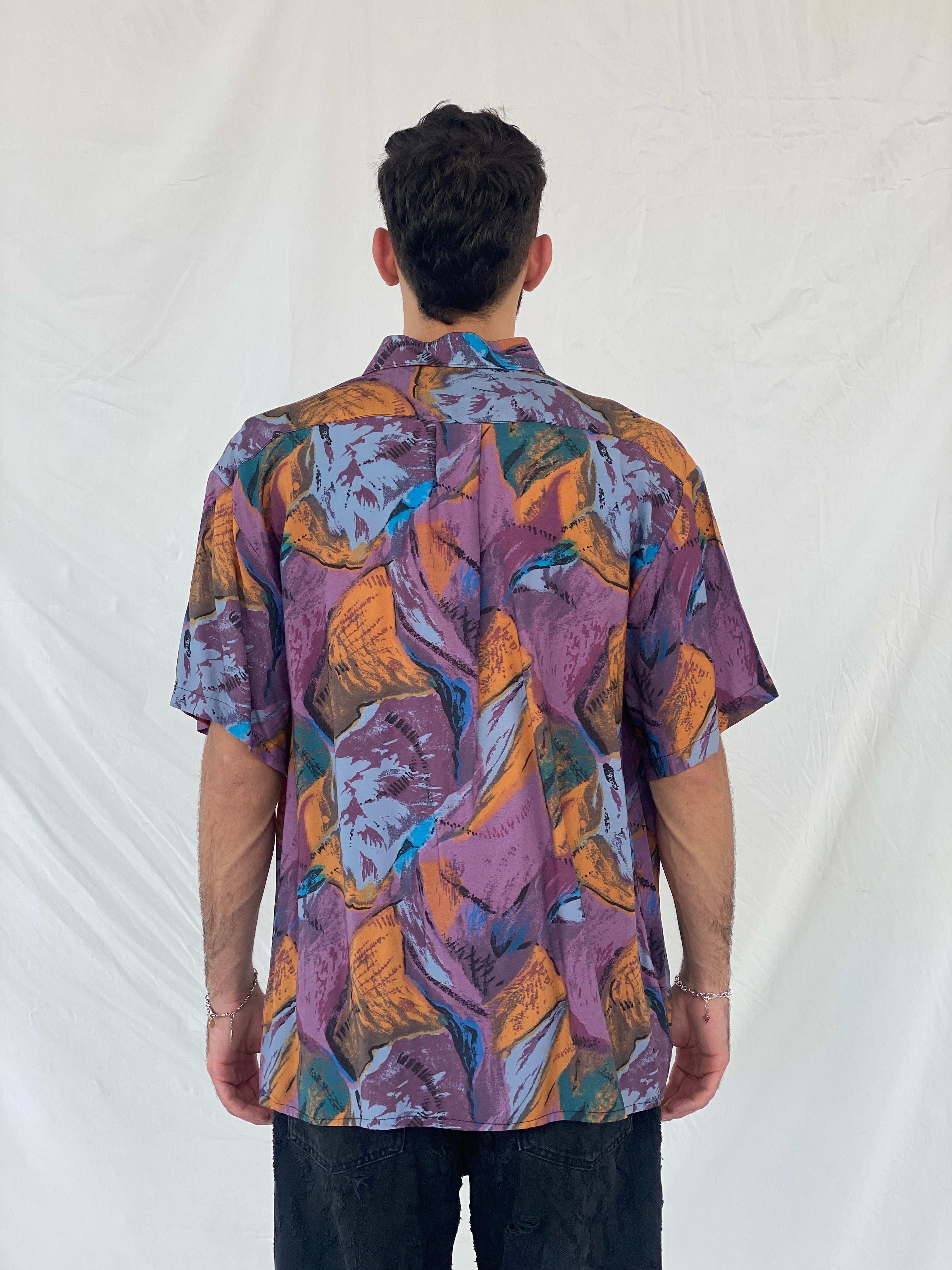 Vintage Dobox Printed Shirt Size XL - Balagan Vintage Half Sleeve Shirt 90s, Awsam, half sleeve shirt, mens shirt, NEW IN, printed shirt