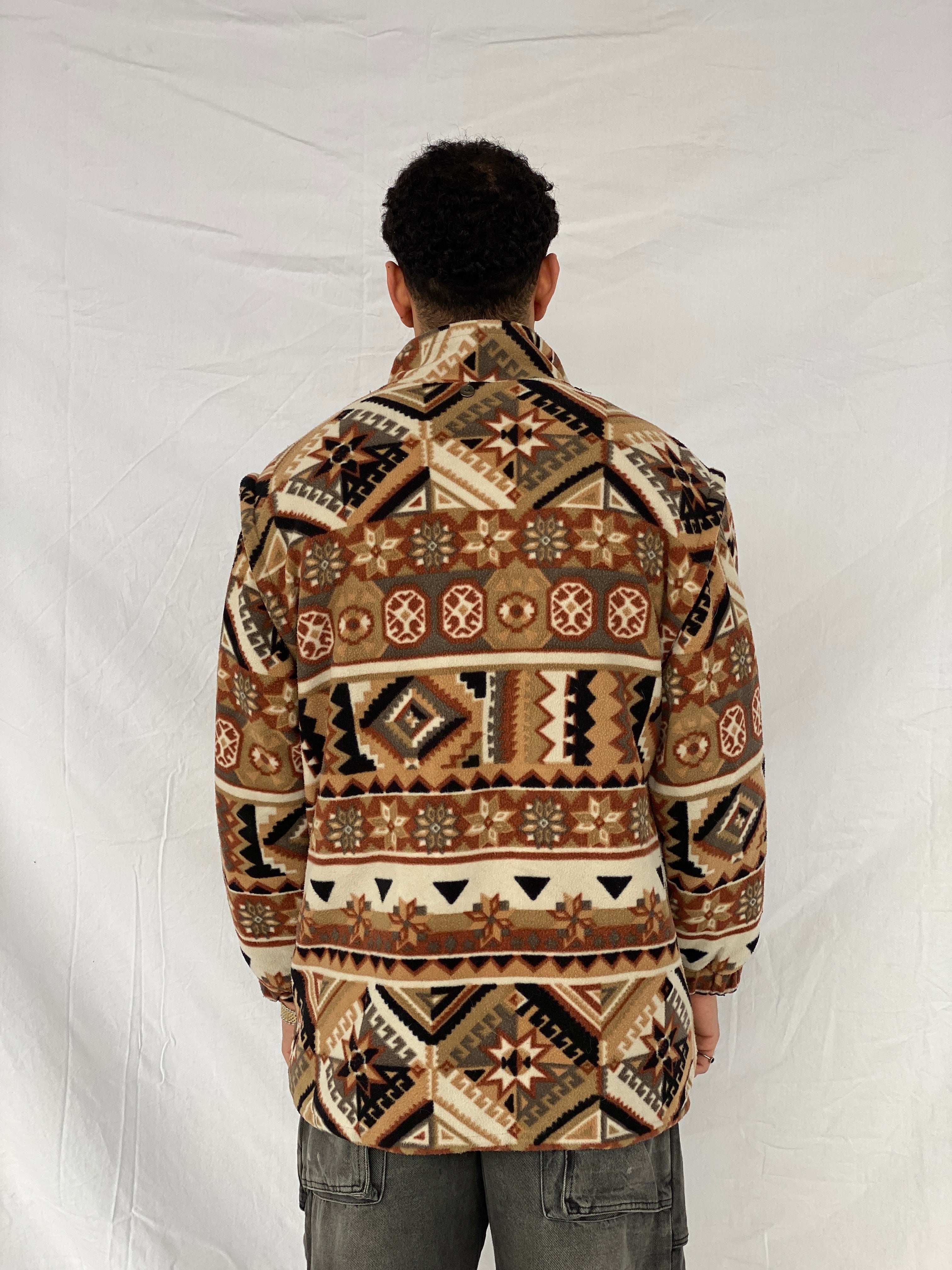 Vintage Tribal Print Jacket - Size Medium - Balagan Vintage Jacket 90s, Abdullah, jacket, vintage jacket, winter