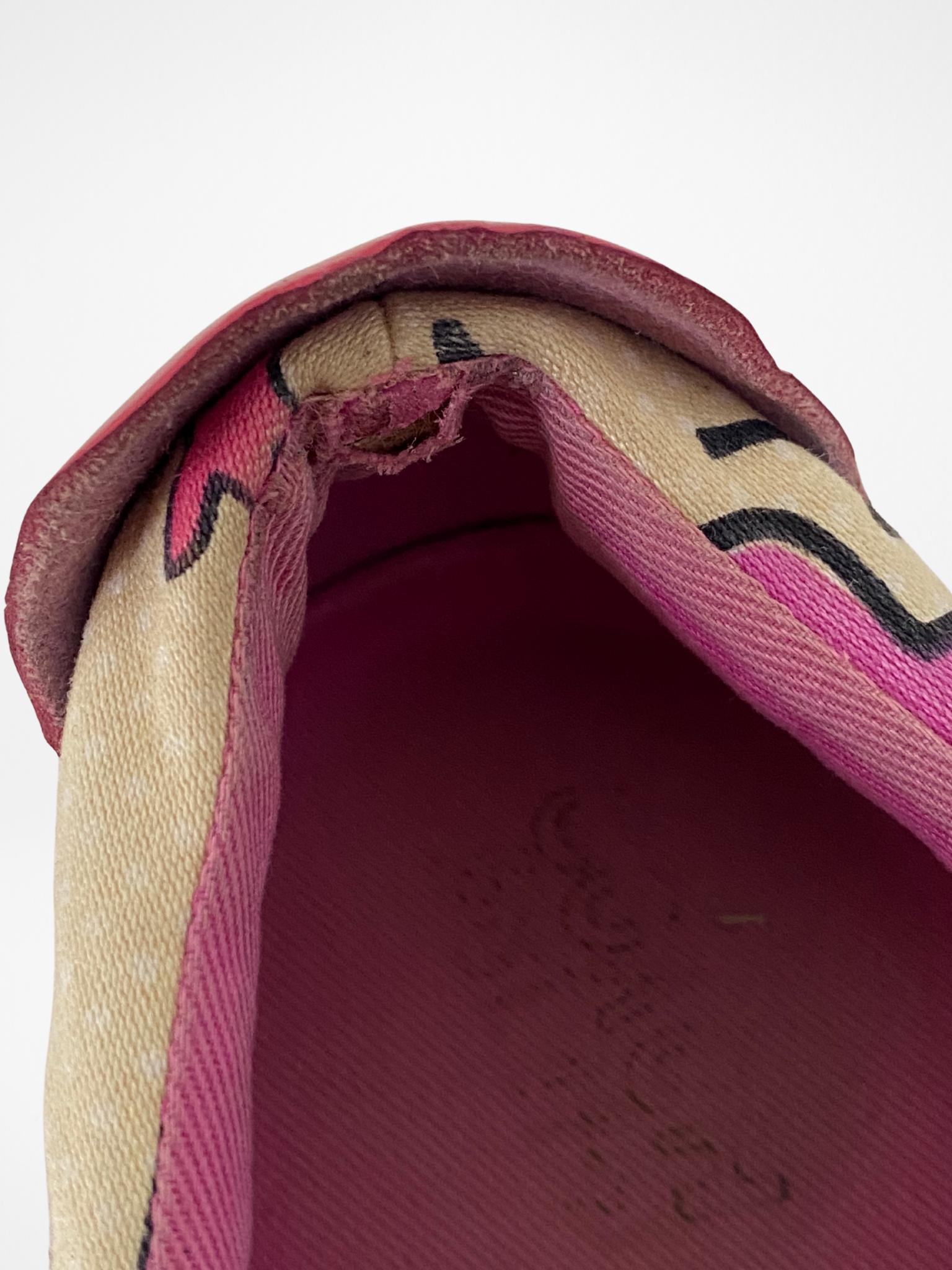 Vintage Coach Pink Floral Canvas Sneakers - 39EU