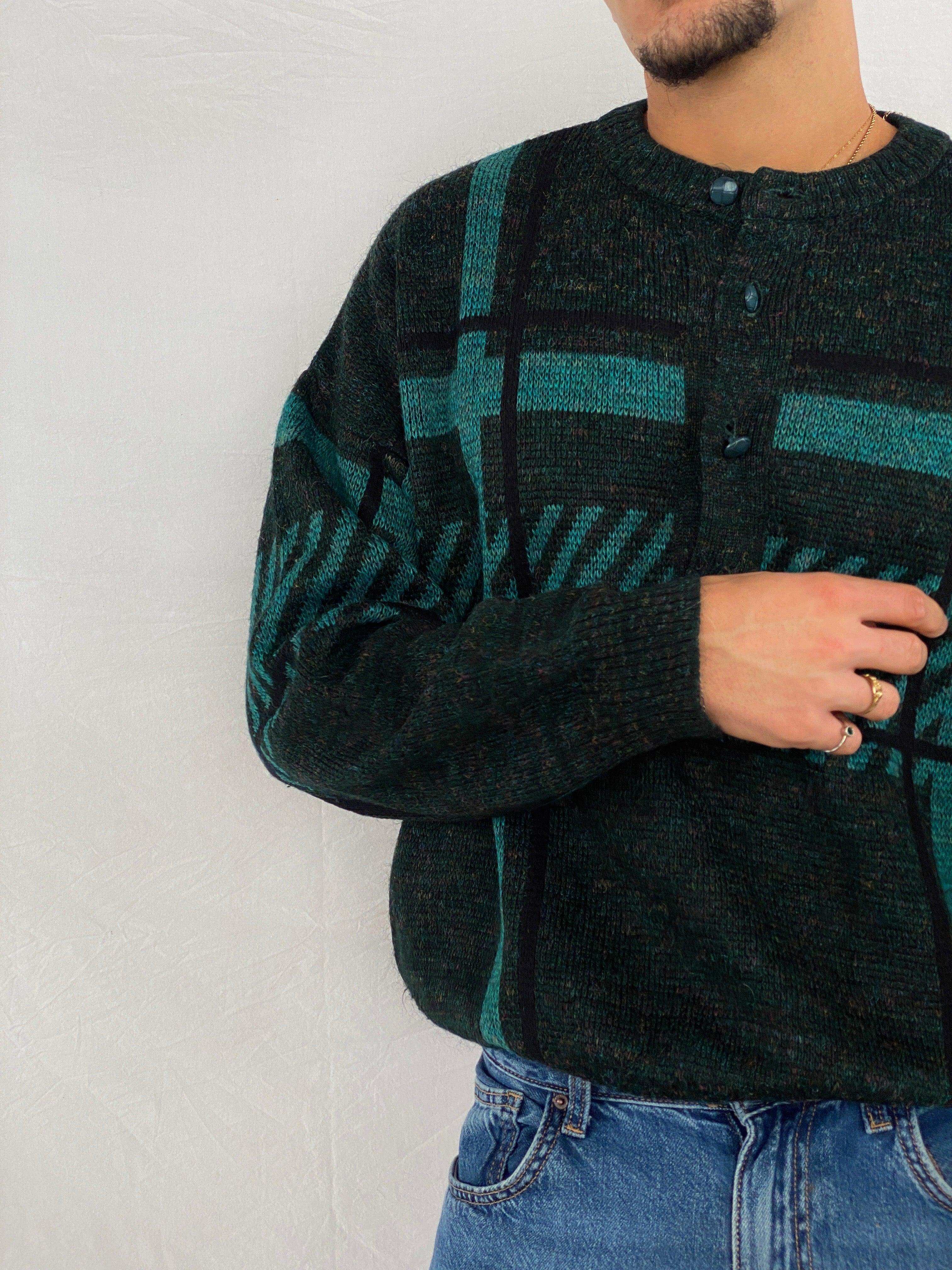 Vintage 90s Chewitt Knitted Sweater - Balagan Vintage Sweater 90s, Abdullah, knitted sweater, NEW IN, sweater, vintage sweater