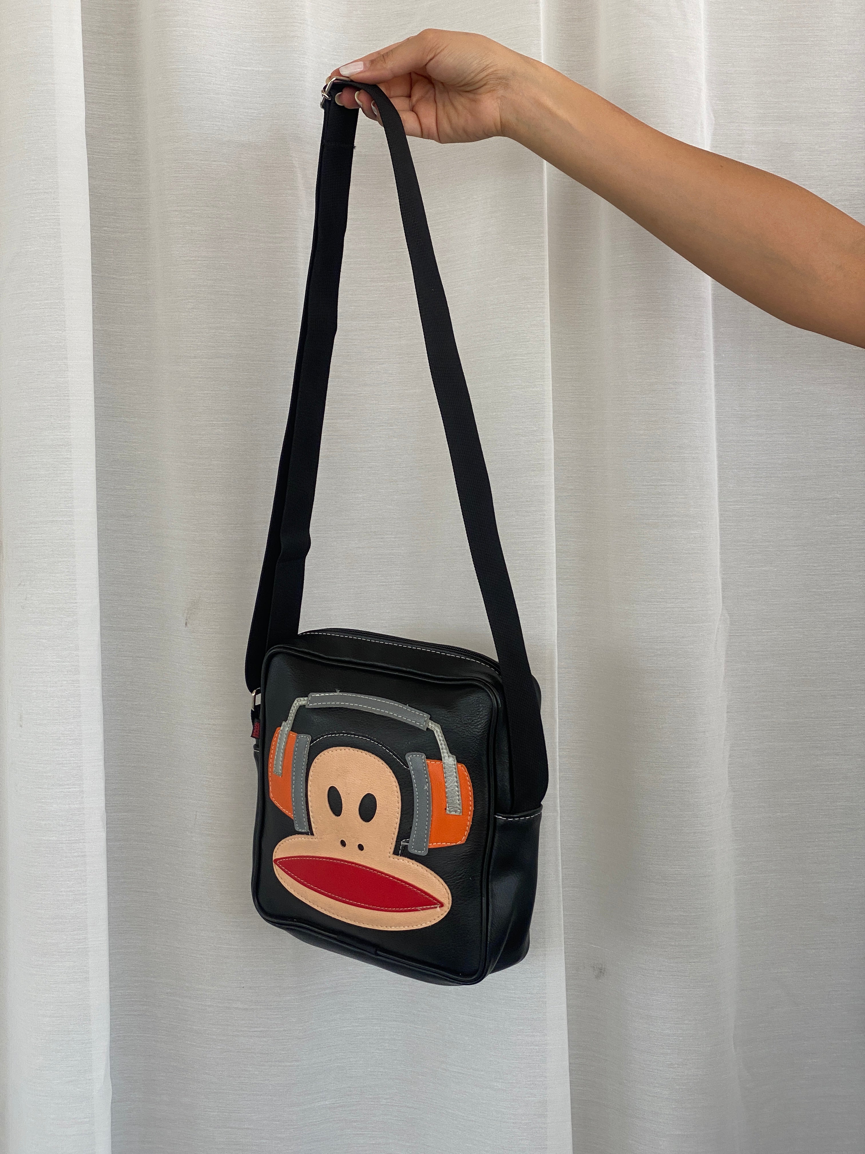 Paul Frank Headphones Julius Monkey Black Messenger Bag