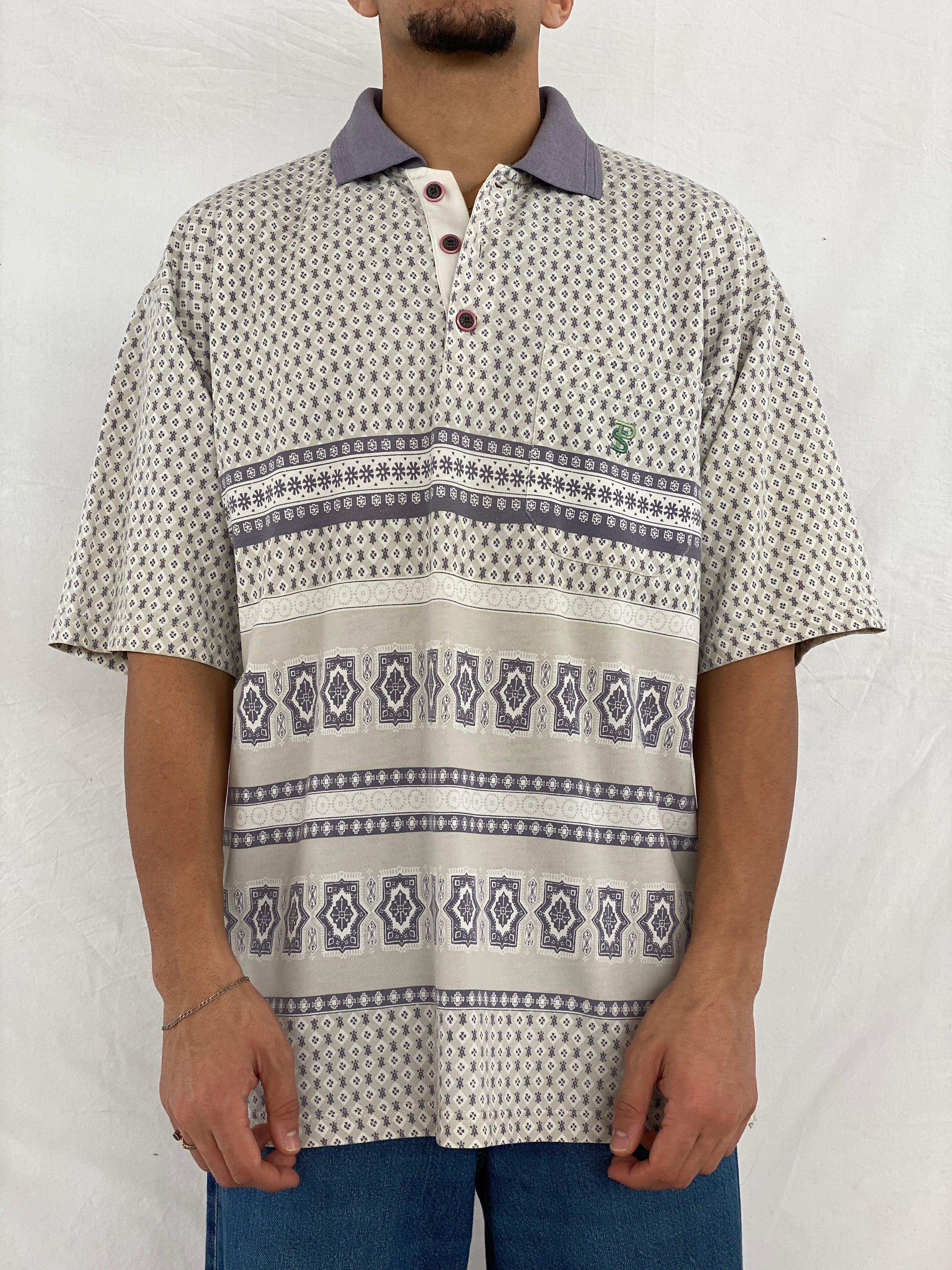 Vintage Present Styles Half-Sleeve Top - Balagan Vintage Shirts & Tops 90s, Abdullah, men top, NEW IN, Top