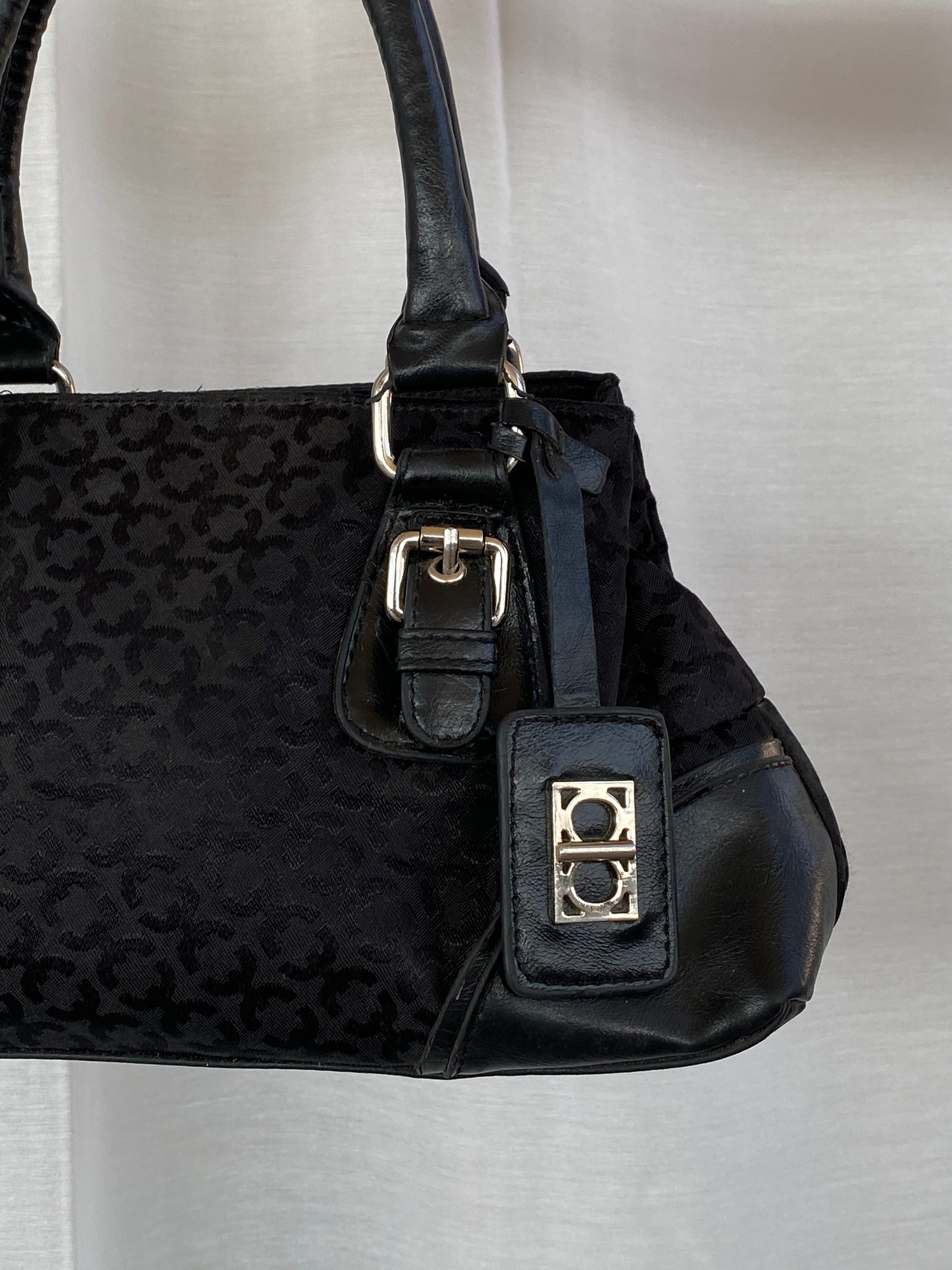 Collection @ Debenhams Black Jacquard Fabric Small Handbag