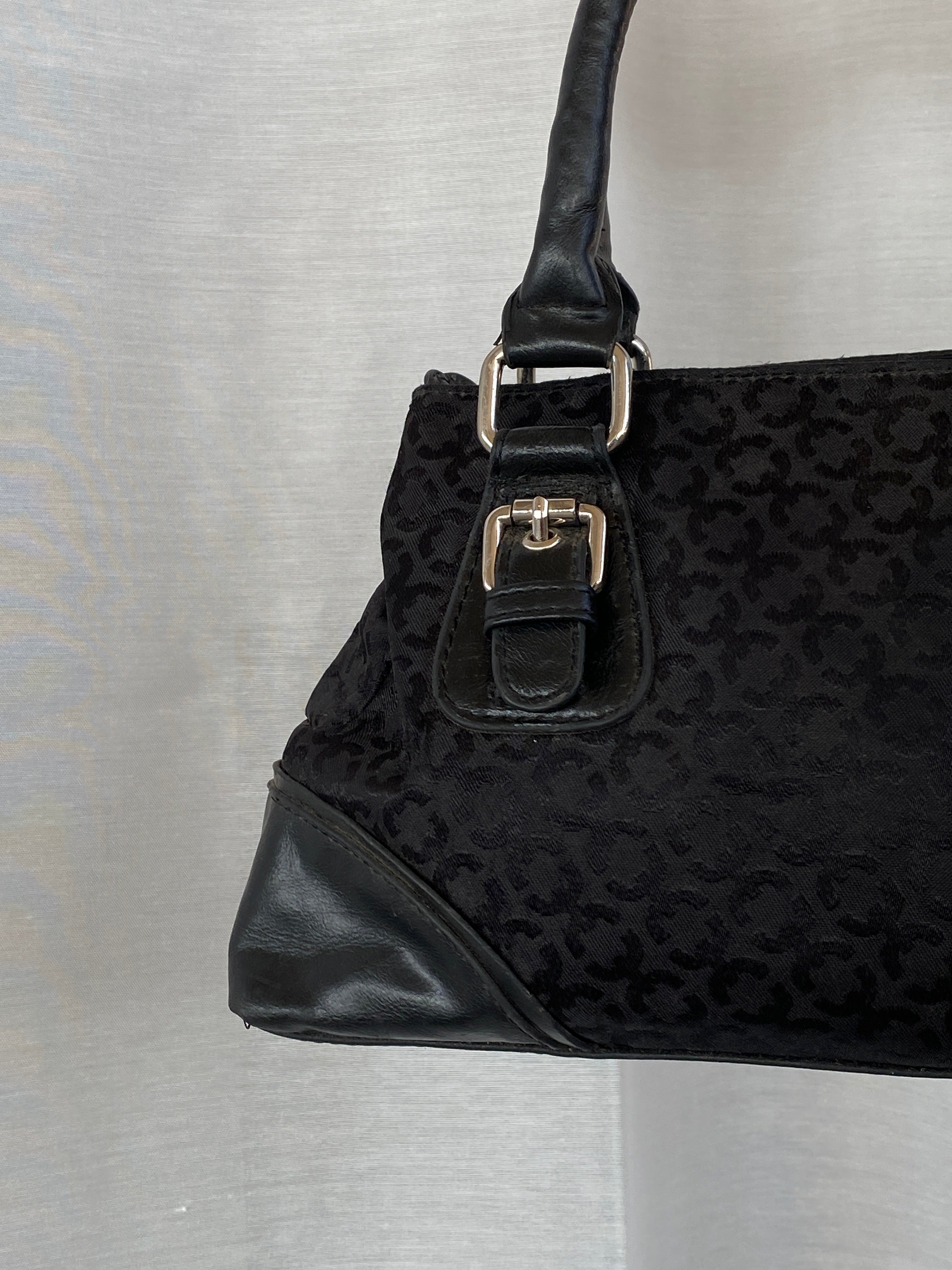 Collection @ Debenhams Black Jacquard Fabric Small Handbag