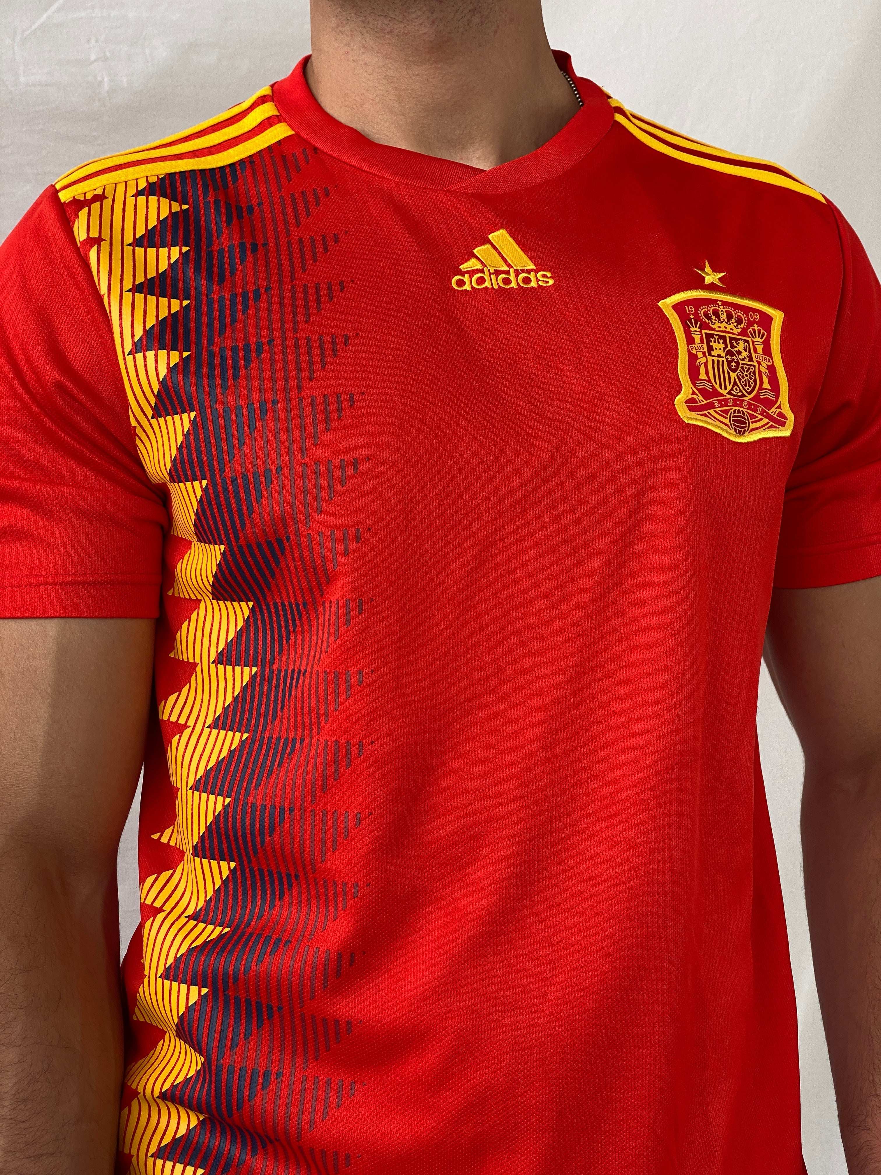 NWT 2018 Adidas Spain National Team Soccer Men’s Red Jersey - XL