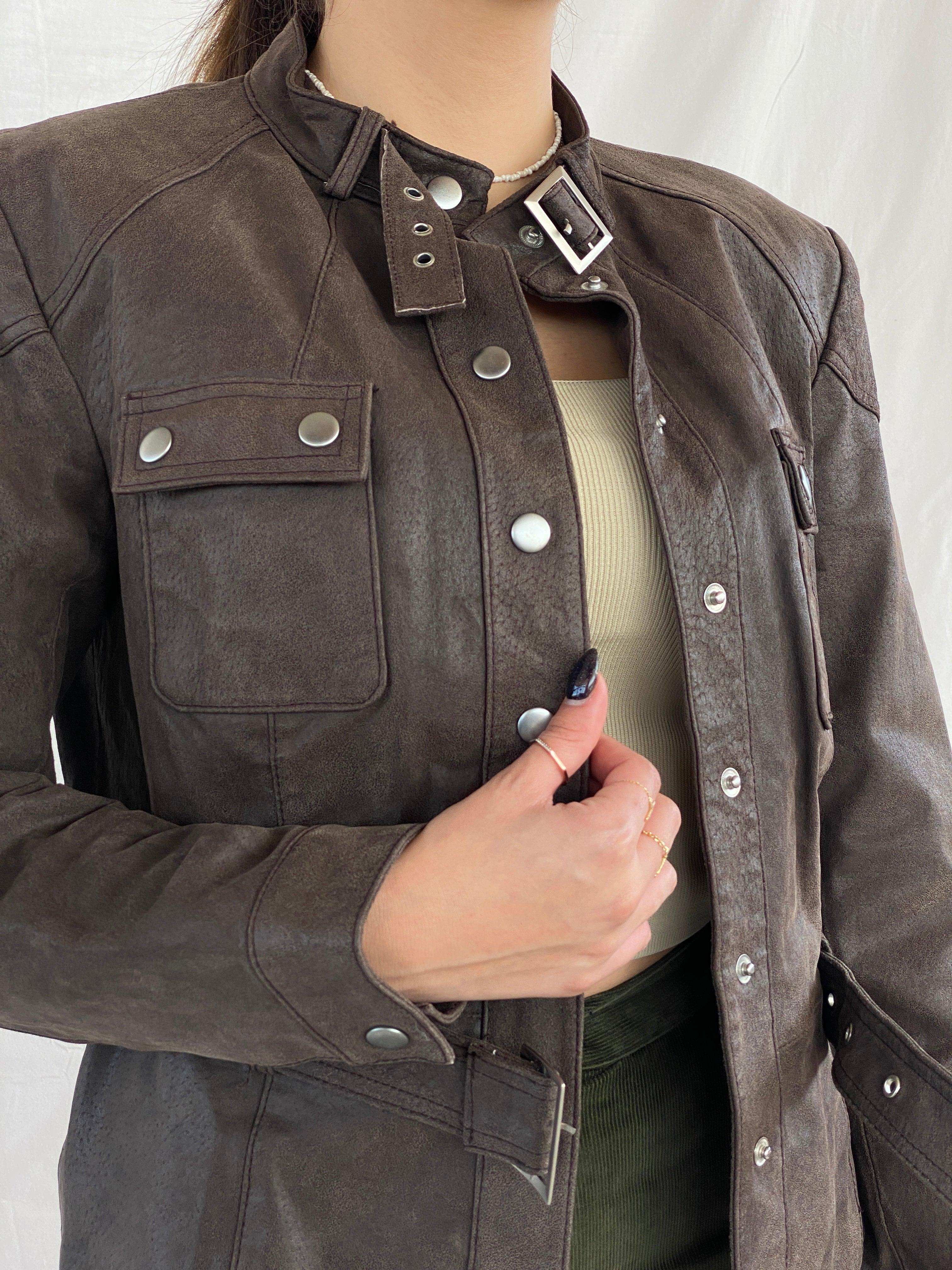 Vintage Rebel By Rino&Pelle Genuine Leather Jacket - Balagan Vintage Leather Jacket 90s, brown leather, genuine leather, genuine leather jacket, Juana, NEW IN