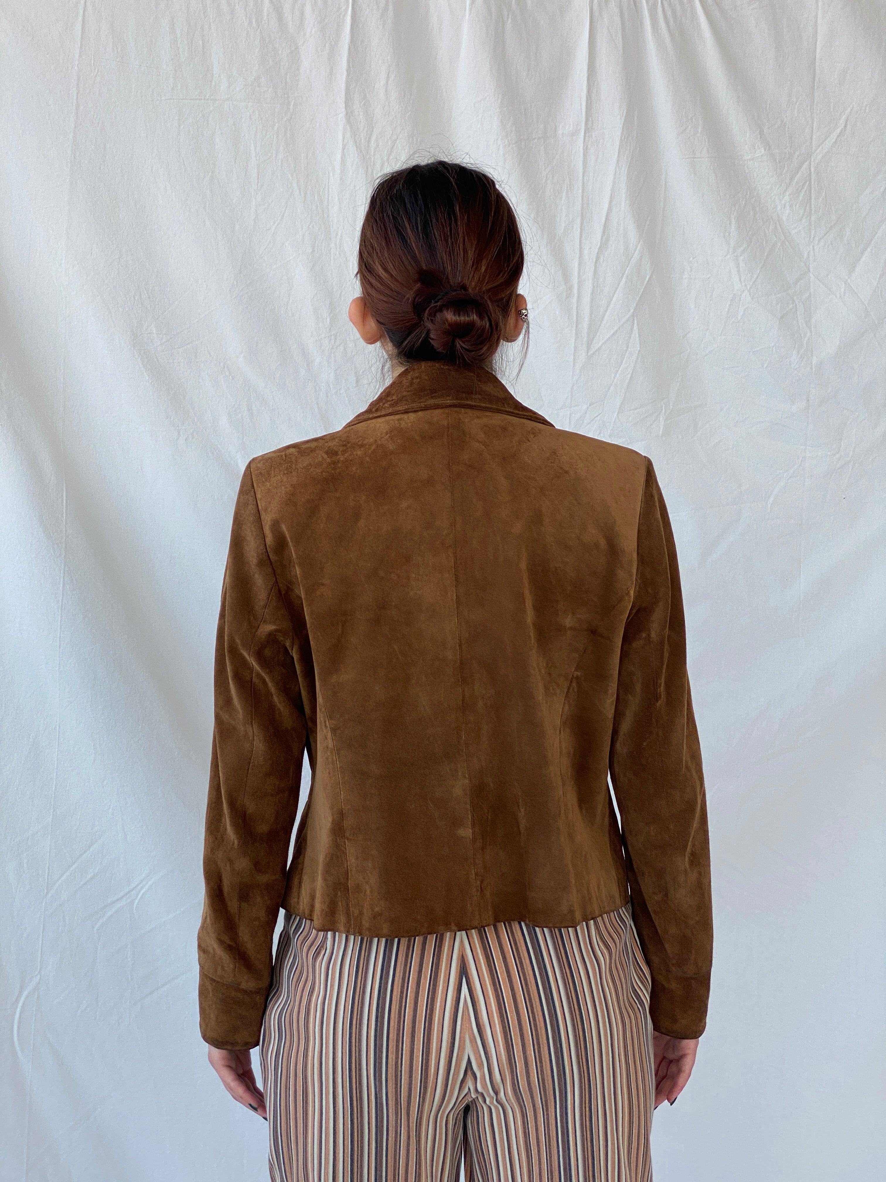 Vintage Josephine & Co Women’s Genuine Suede Tan Jacket - L