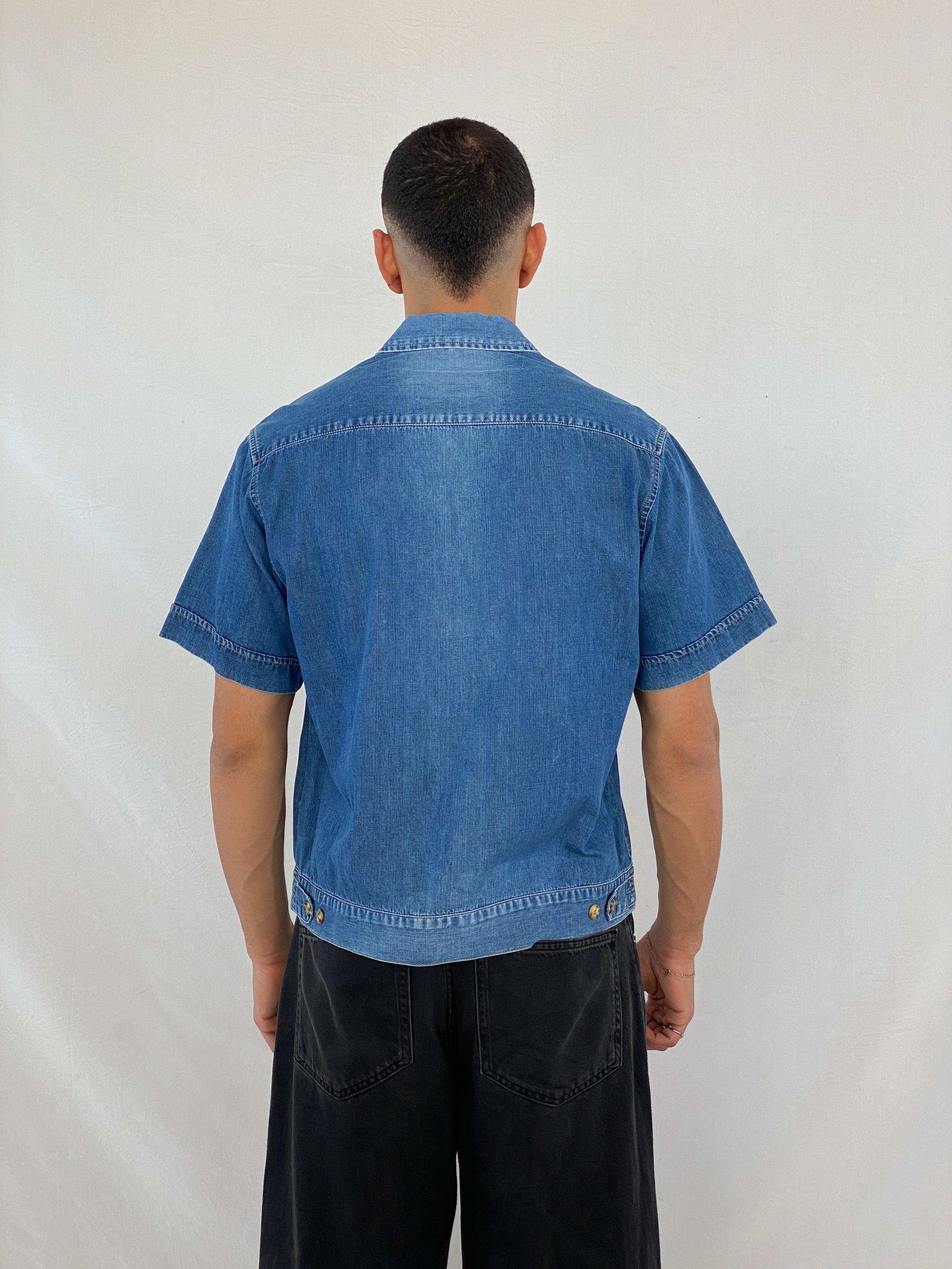 Vintage 90s Guess Jeans Half-Sleeve Denim Shirt - Balagan Vintage Half Sleeve Shirt 90s, Abdullah, guess, NEW IN