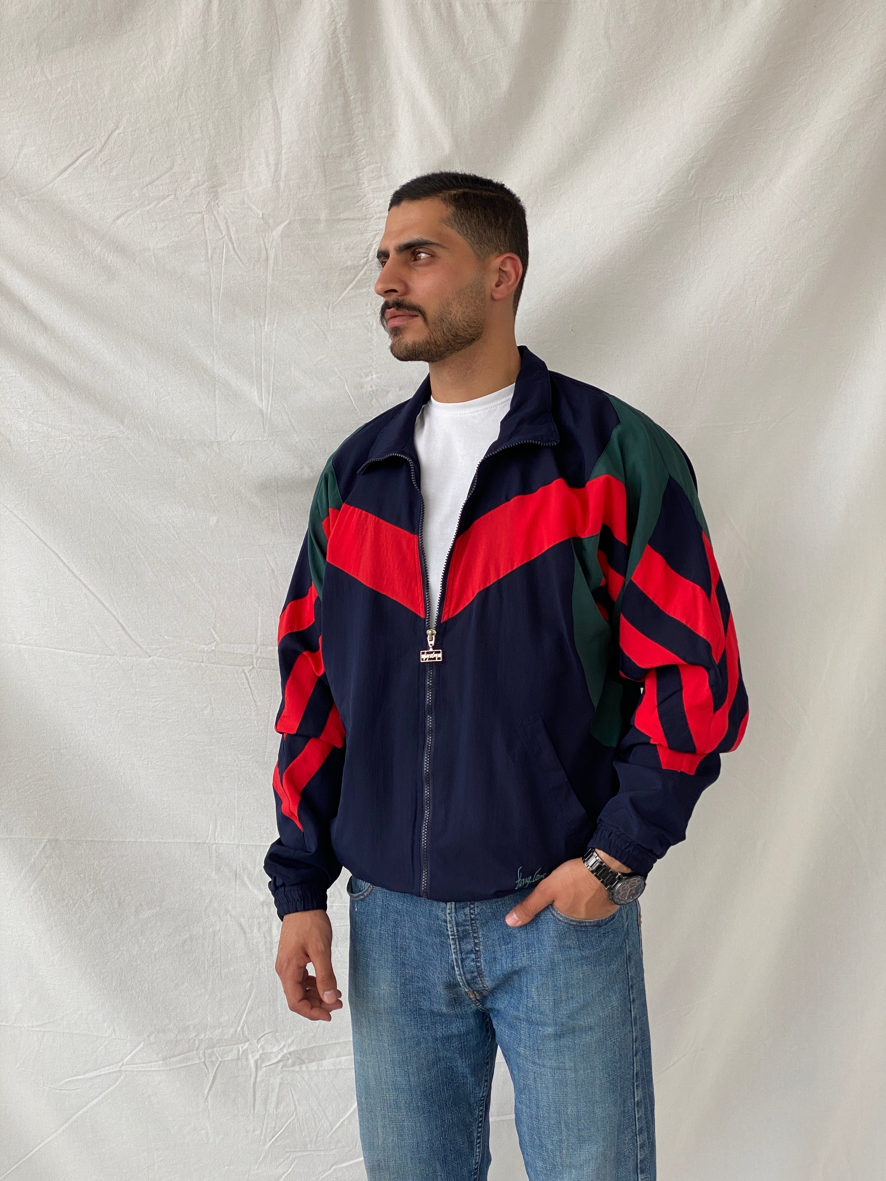 Rare Original 70s/80s Fong Leng Designer Windbreaker Jacket - L