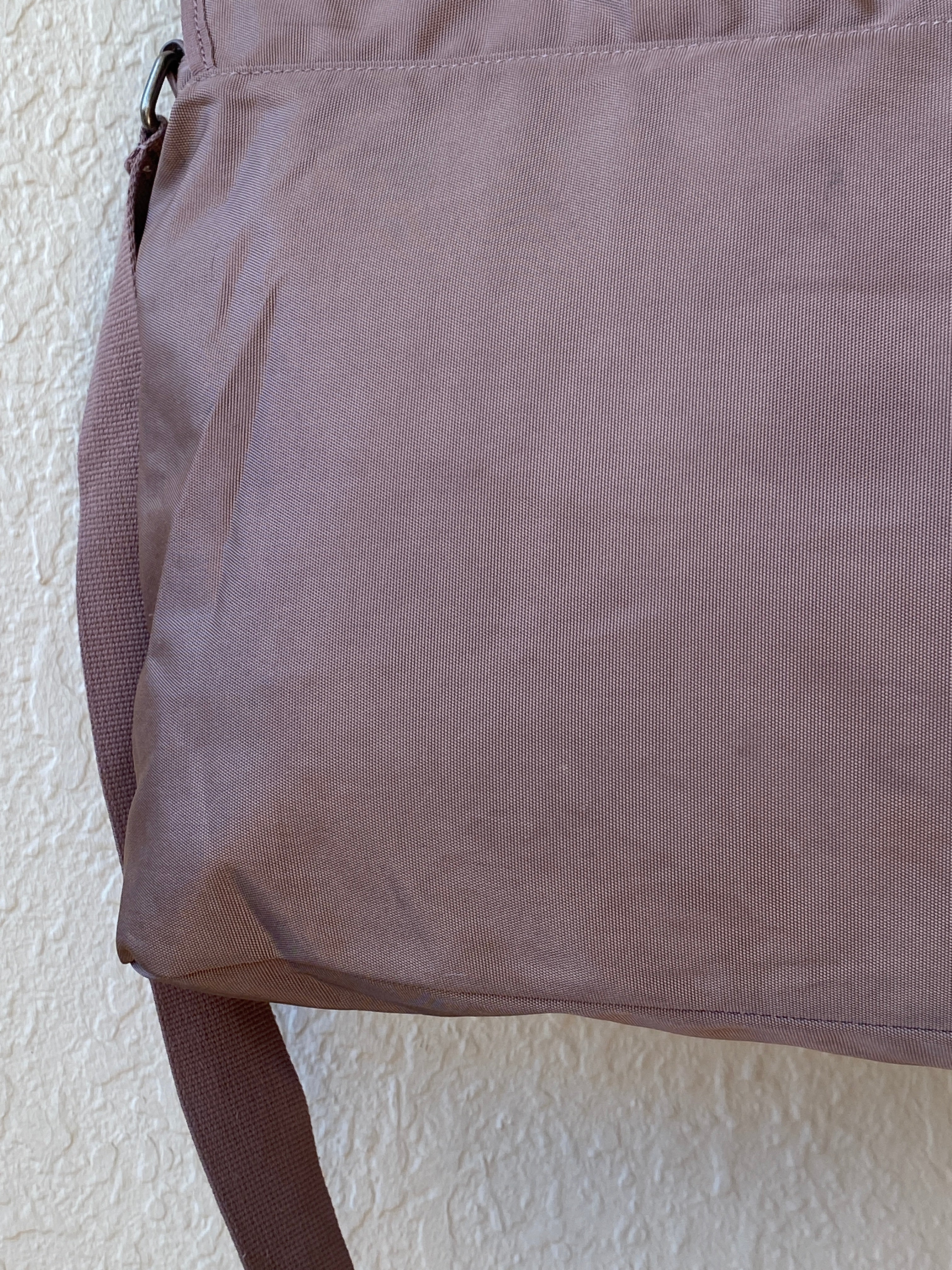 Fossil Taupe Heavyweight Nylon Laptop Messenger Bag