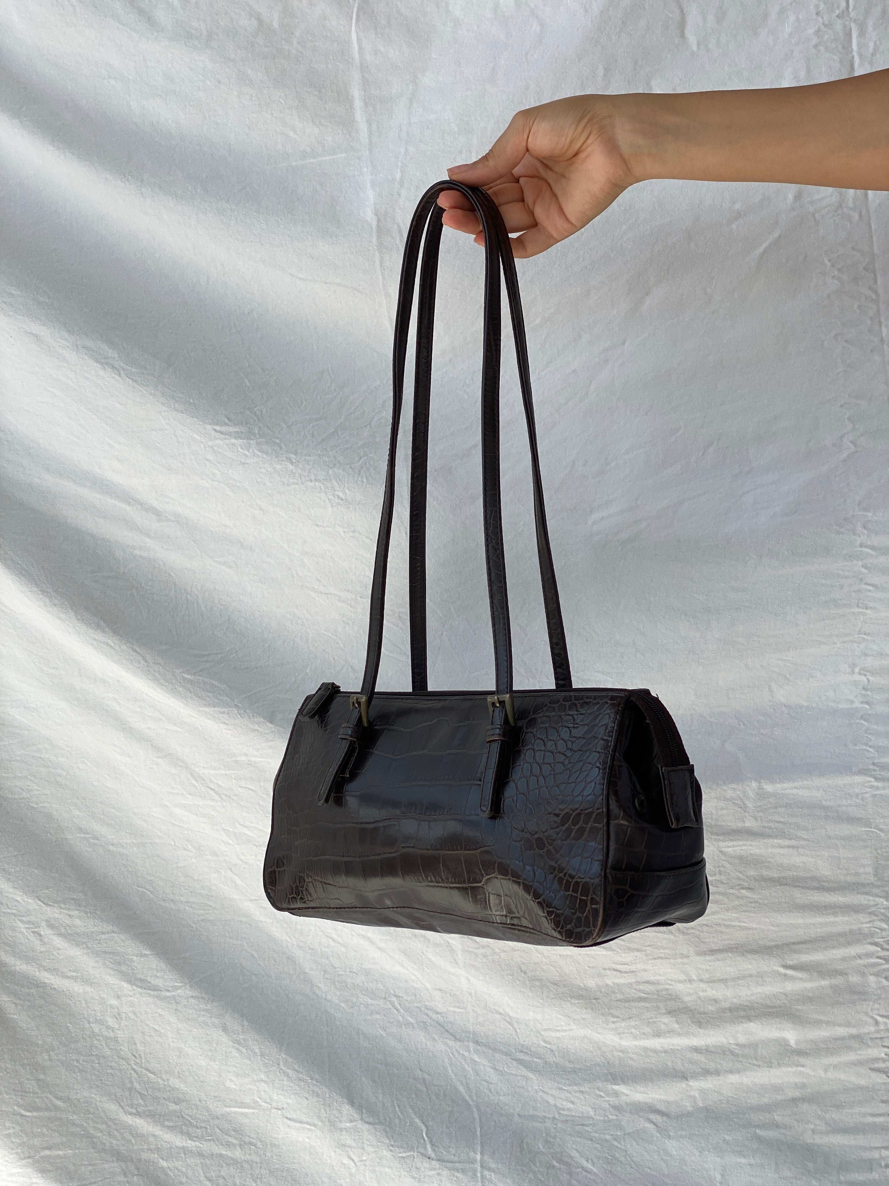 Vintage Y2K T2 Dark Brown Shoulder Bag