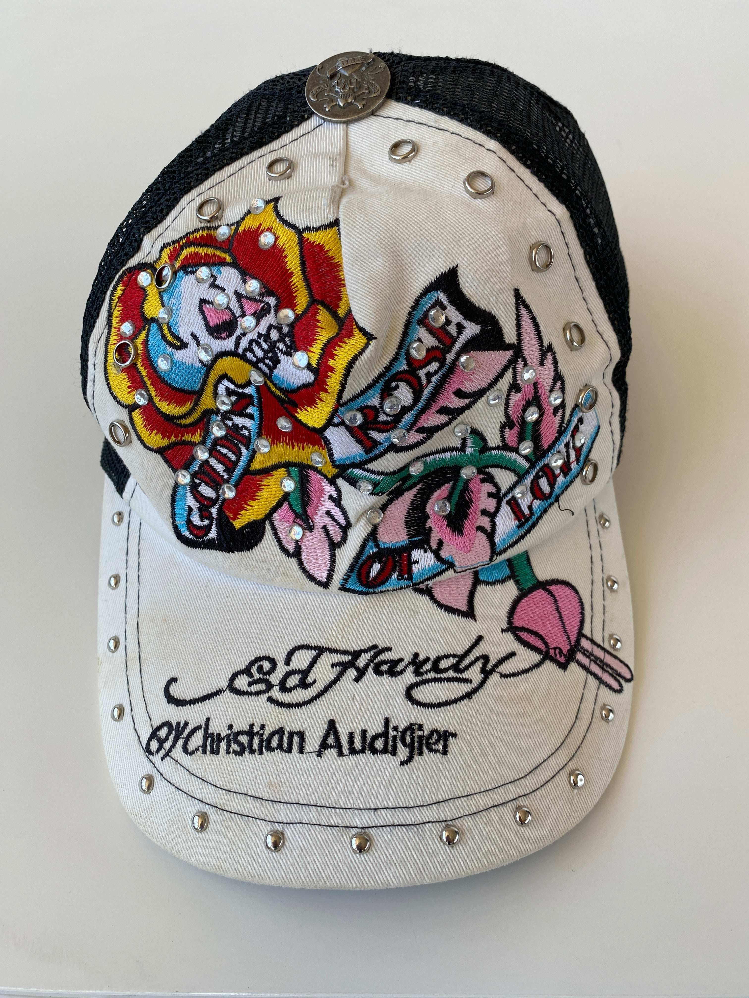 Vintage Ed Hardy Hat Cap By Christian Audigier