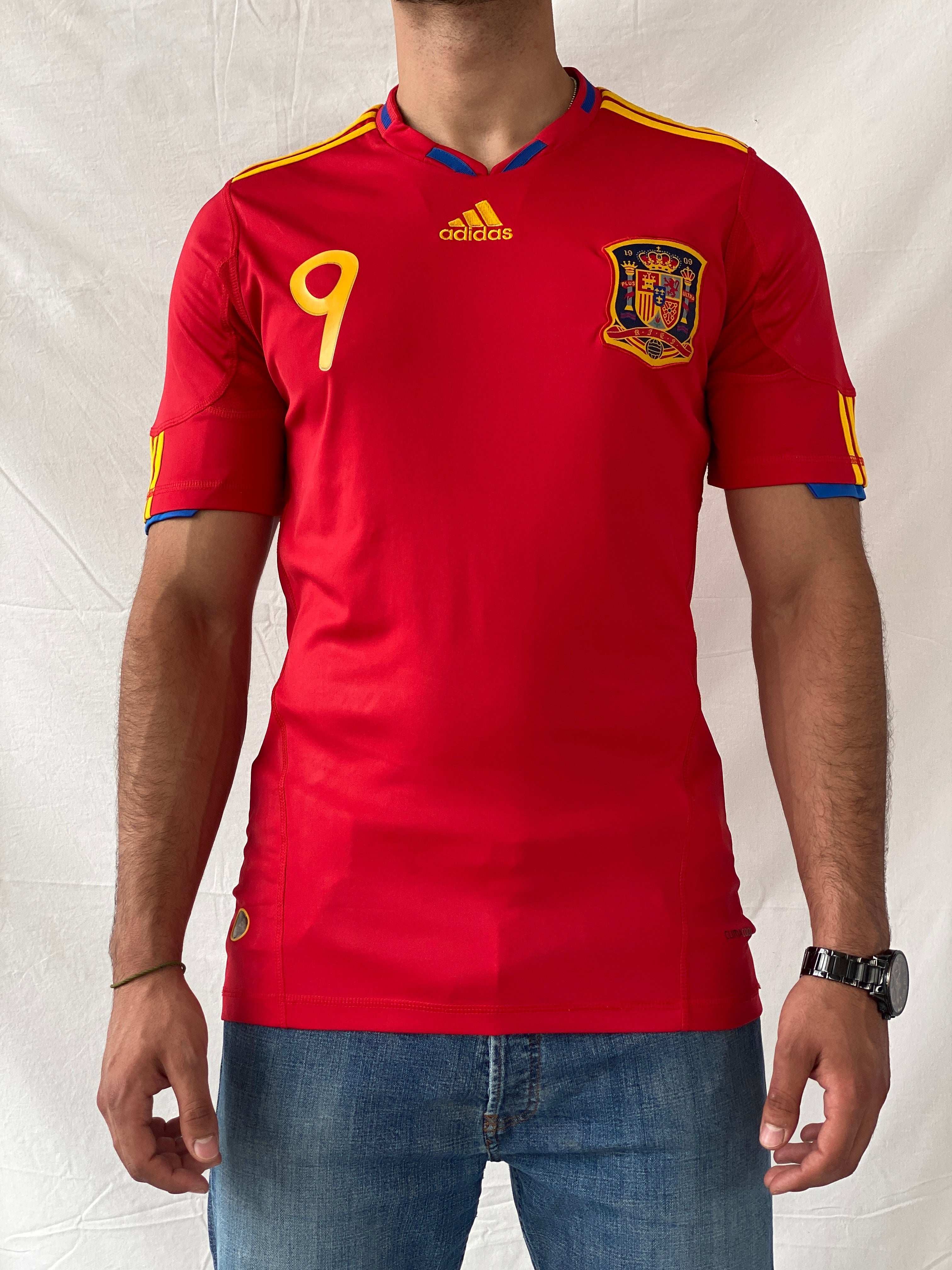 Adidas Spain 2010 World Cup Home Red Torres 9 Men’s Jersey - M