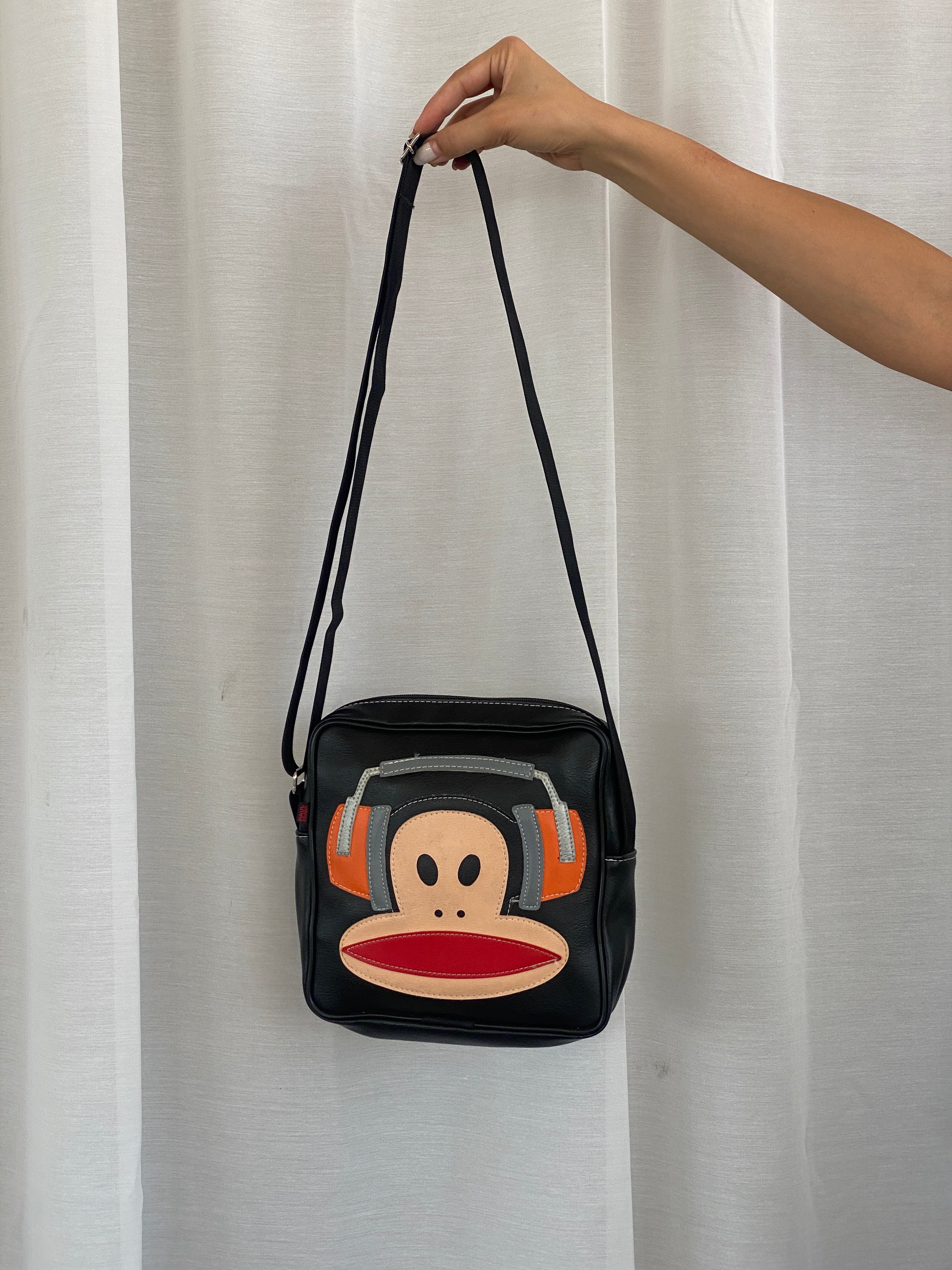 Paul Frank Headphones Julius Monkey Black Messenger Bag