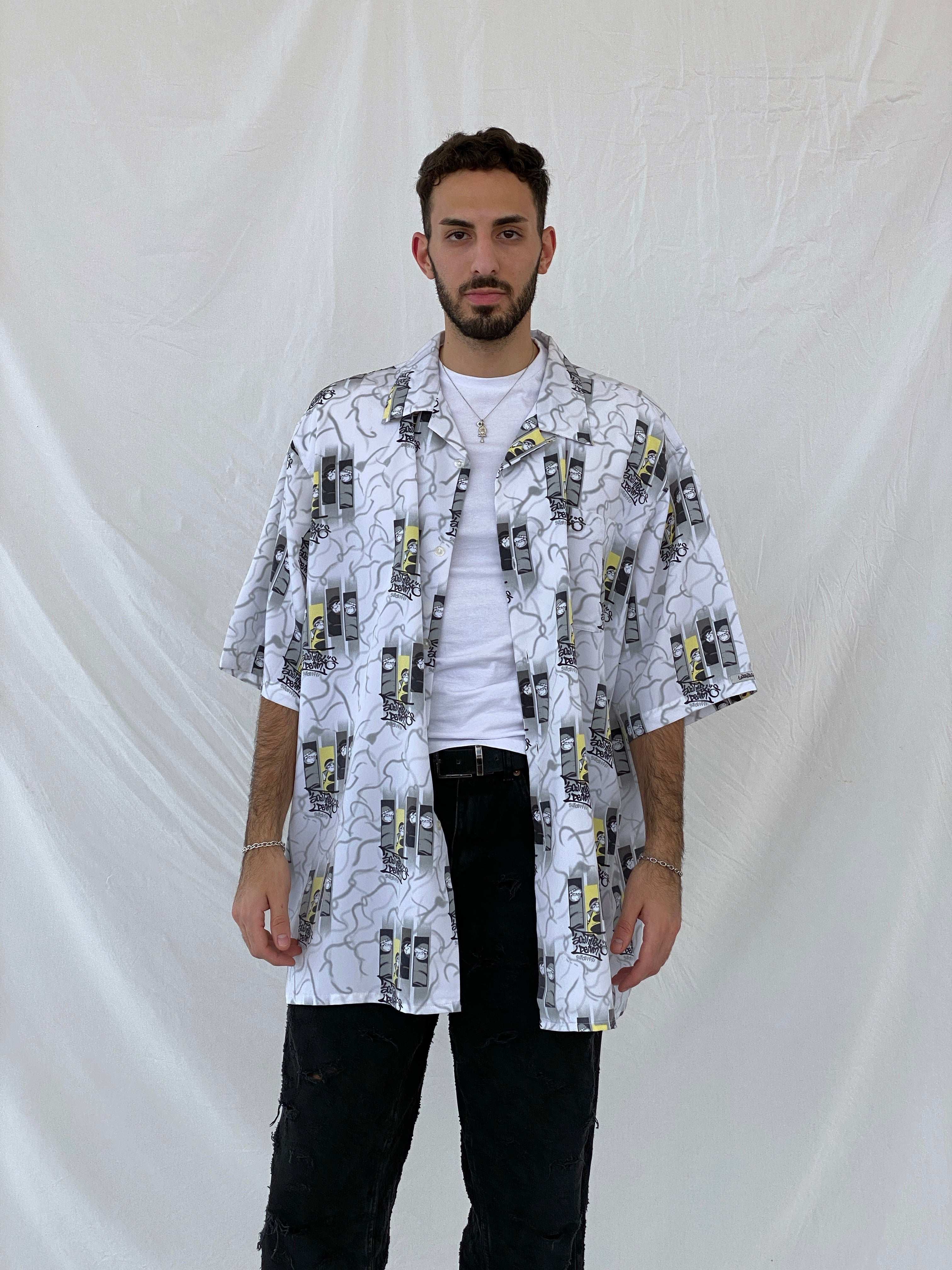 90s/00s South Pole Graphic Oversized HipHop Shirt Size 2XL - Balagan Vintage Half Sleeve Shirt 00s, 90s, Awsam, graphic, half sleeve shirt, NEW IN, printed shirt