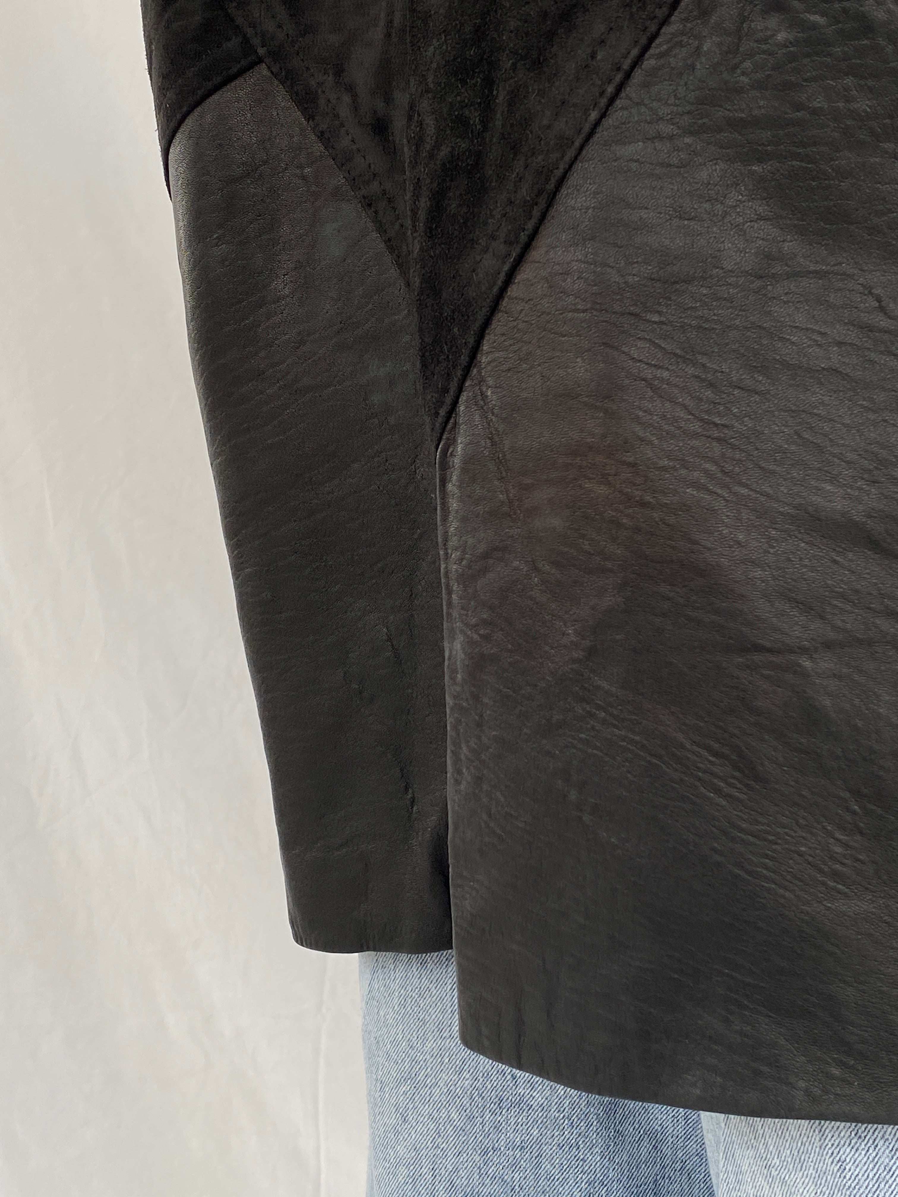 Vintage 80s Gary’on Paris Shearling Coat - Balagan Vintage Leather Coat 80s, 90s, Abdullah, genuine leather coat, winter
