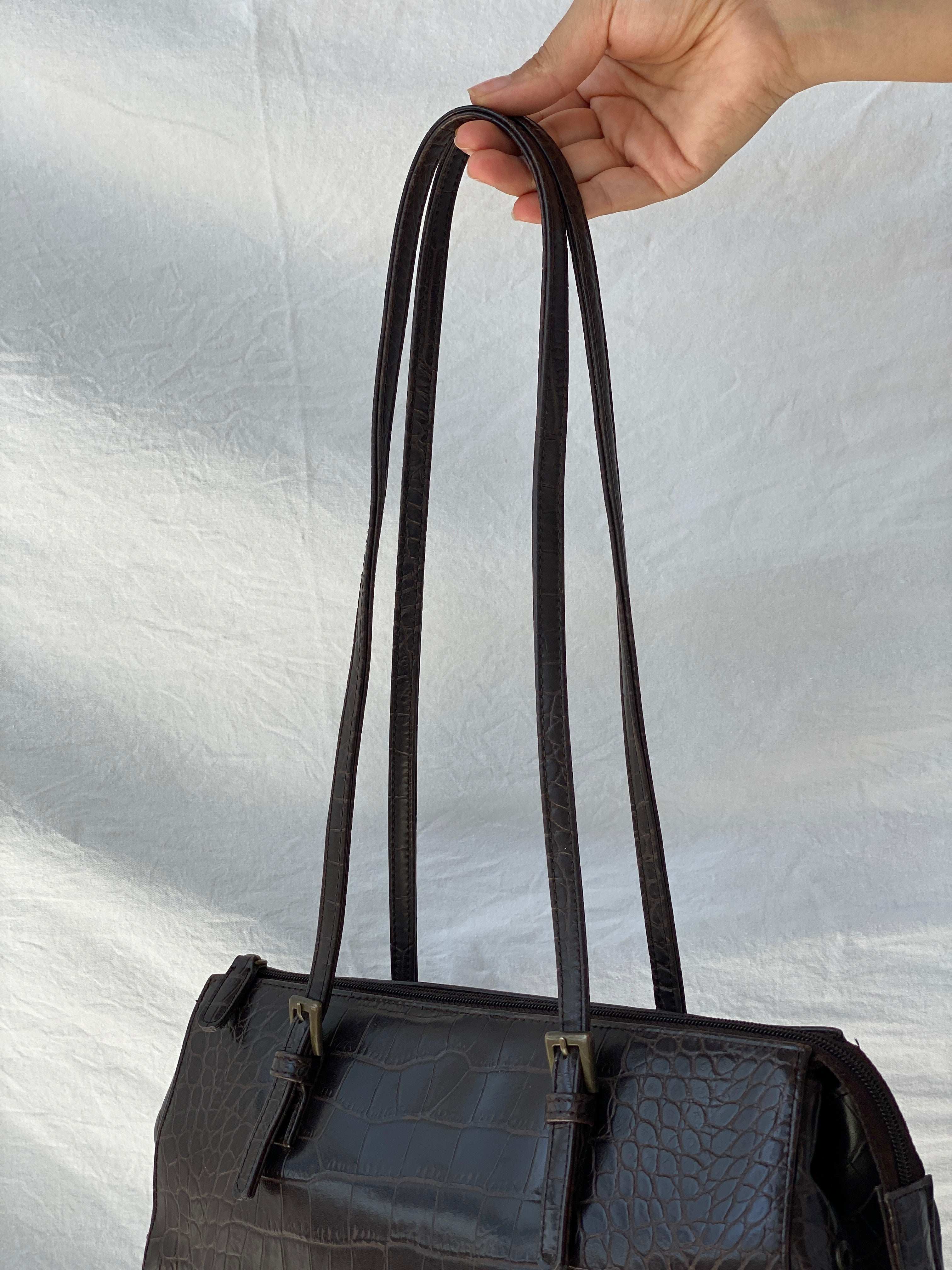 Vintage Y2K T2 Dark Brown Shoulder Bag