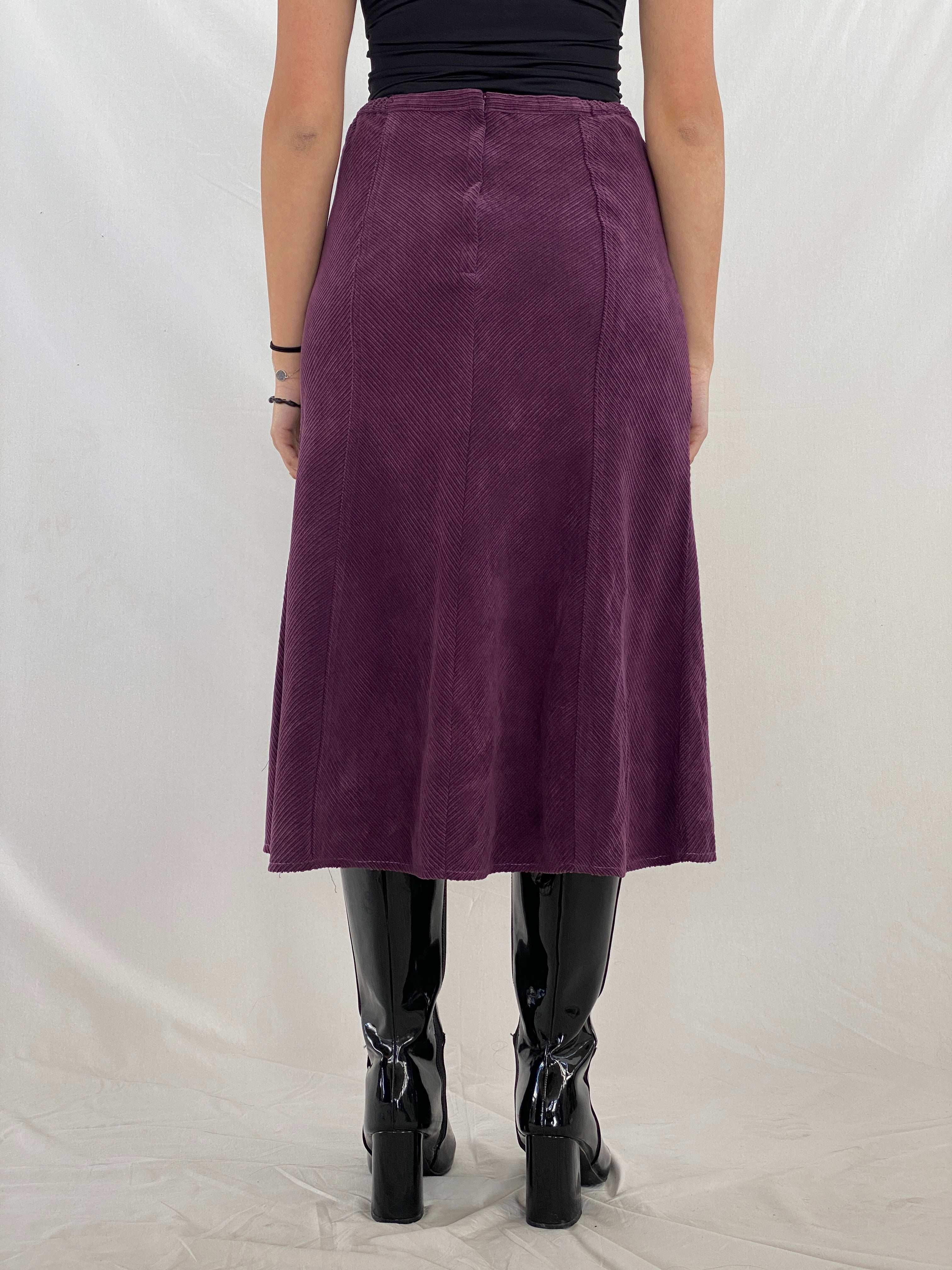 Vintage DAMART Corduroy Midi Skirt - Balagan Vintage Midi Skirt 00s, corduroy, Juana, midi skirt, NEW IN, women skirt