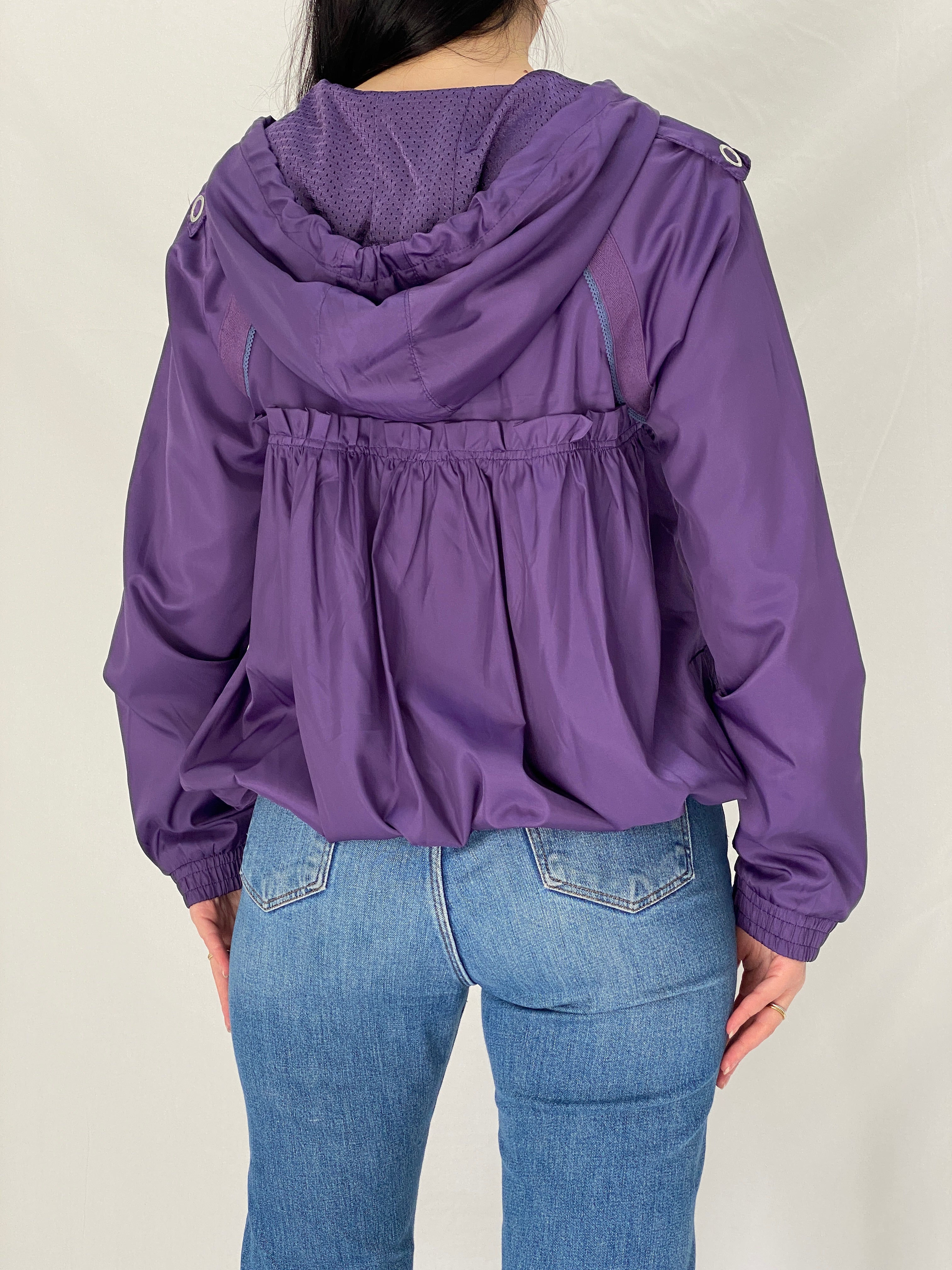 Adidas x Stella McCartney Purple Windbreaker Track Lightweight Sports Jacket - L