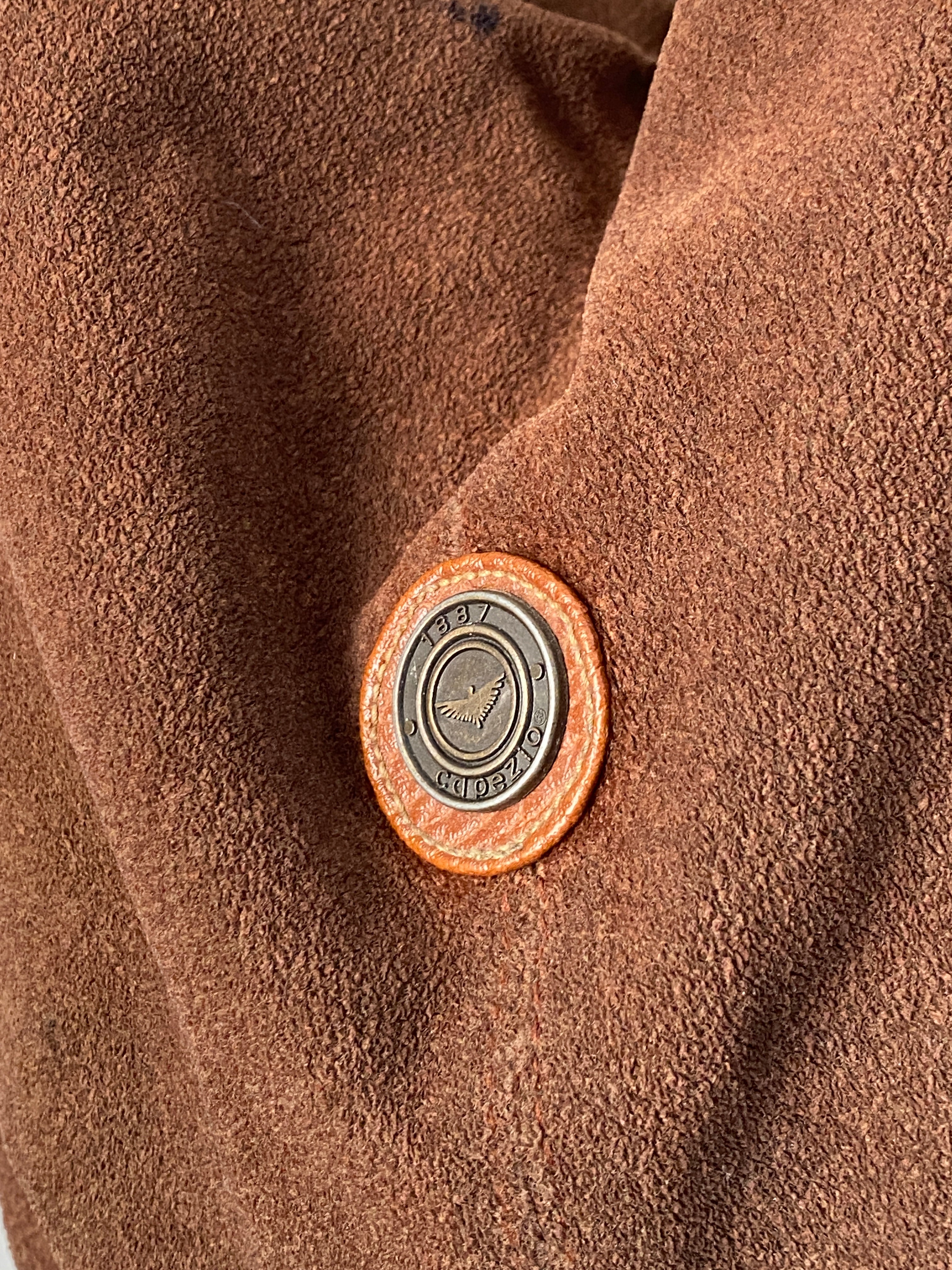 Vintage Capezio Brown Suede Shoulder Bag Slouchy Hobo Leather Y2K Balletcore Tote Bag