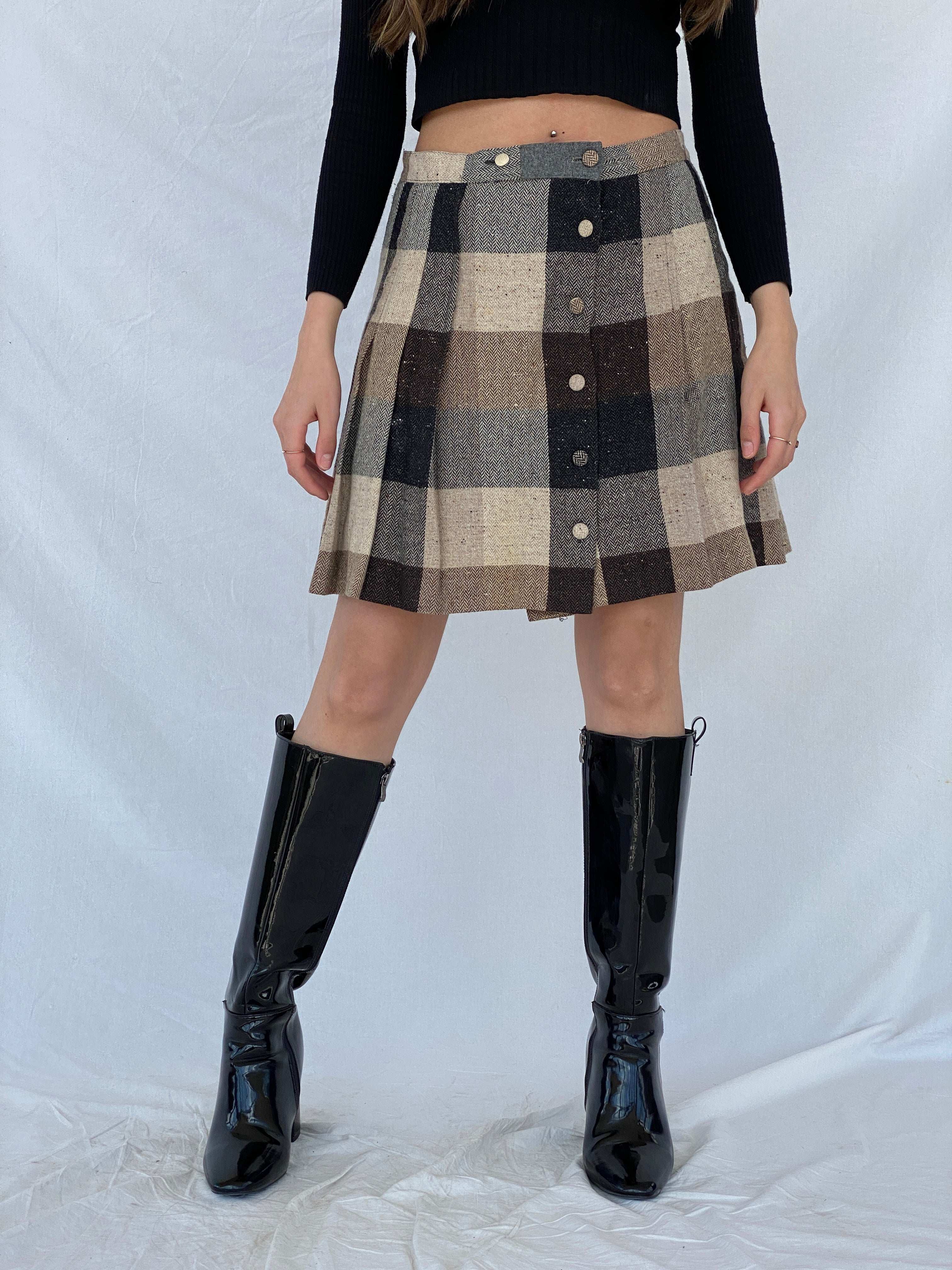 Vintage Plaid Mini Skirt - Balagan Vintage Mini Skirt 00s, 90s, mini skirt, Mira, NEW IN