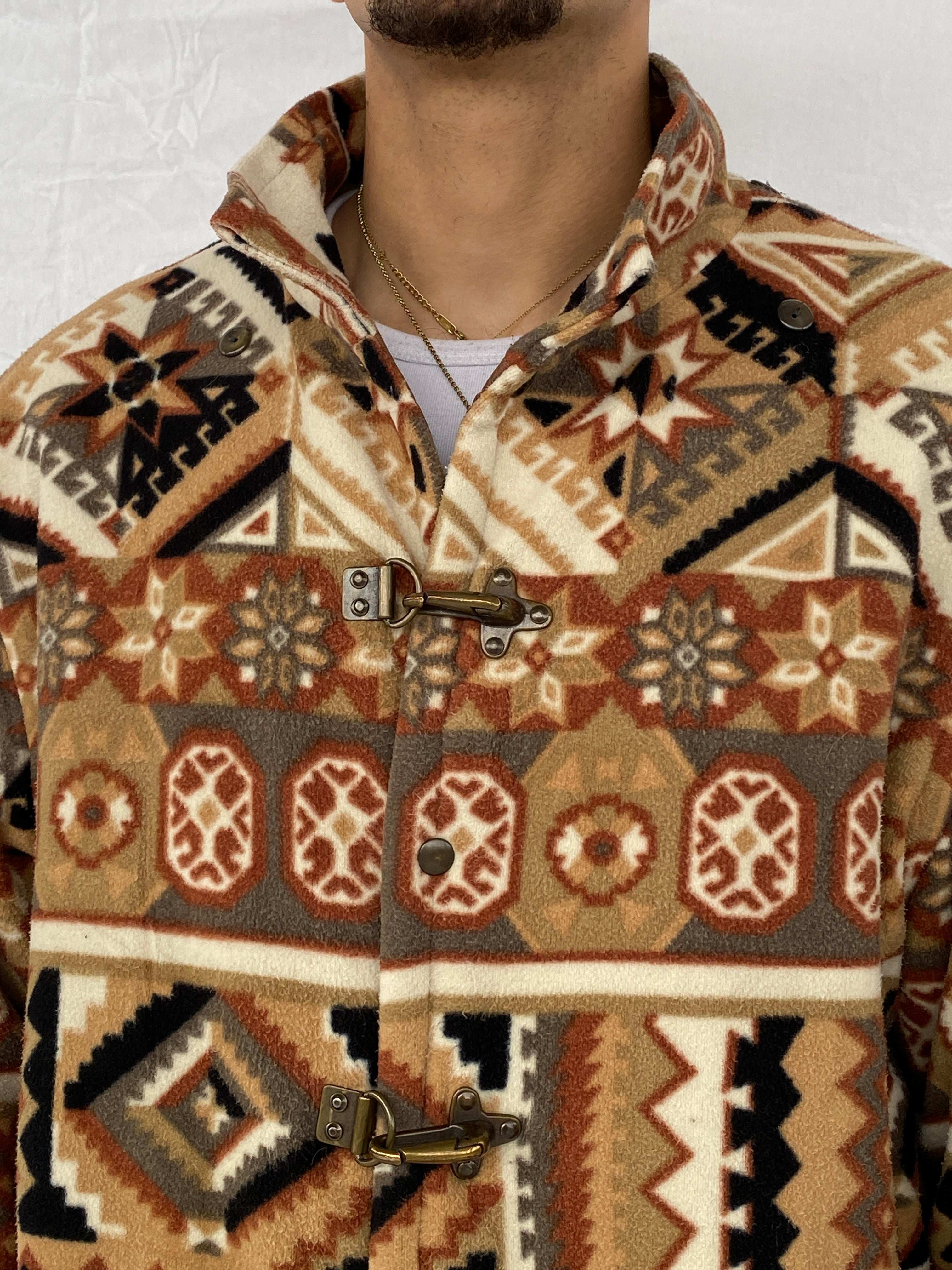Vintage Tribal Print Jacket - Size Medium - Balagan Vintage Jacket 90s, Abdullah, jacket, vintage jacket, winter