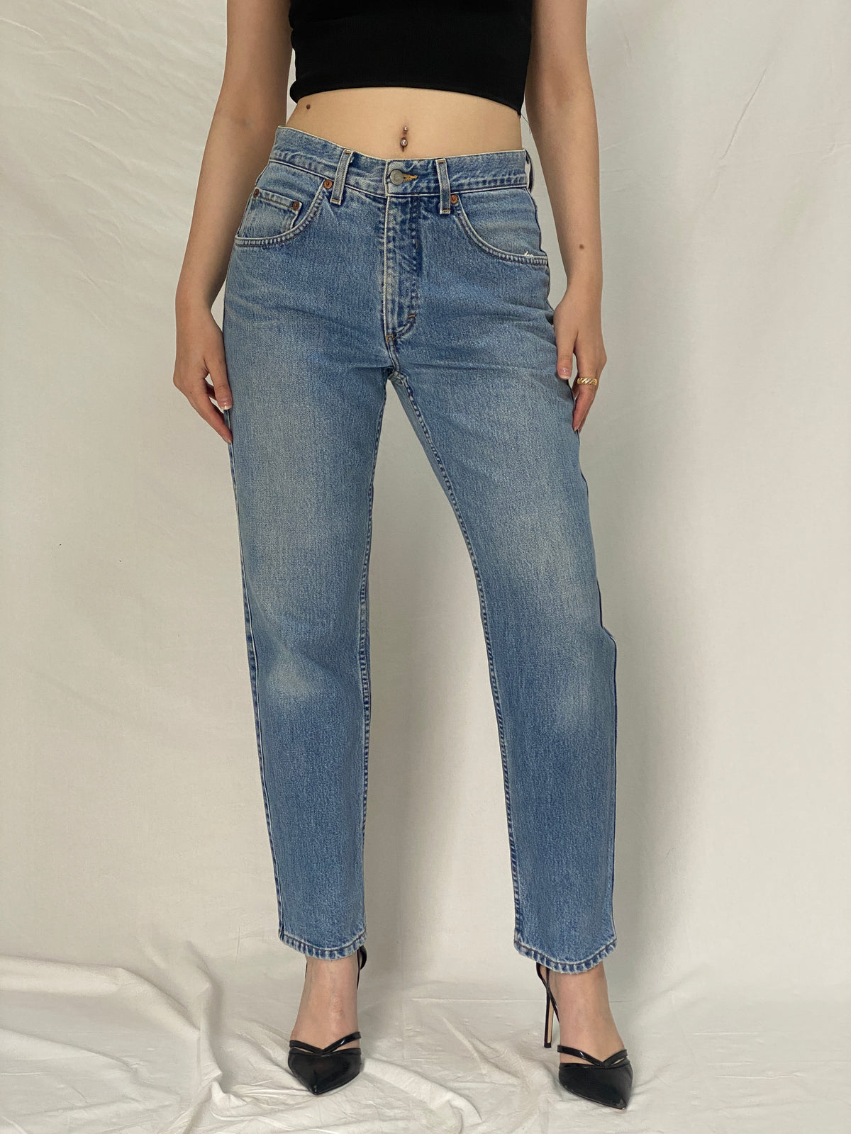 Vintage Mustang Straight Leg Jeans Classic Mid Rise Denim - 38EUR