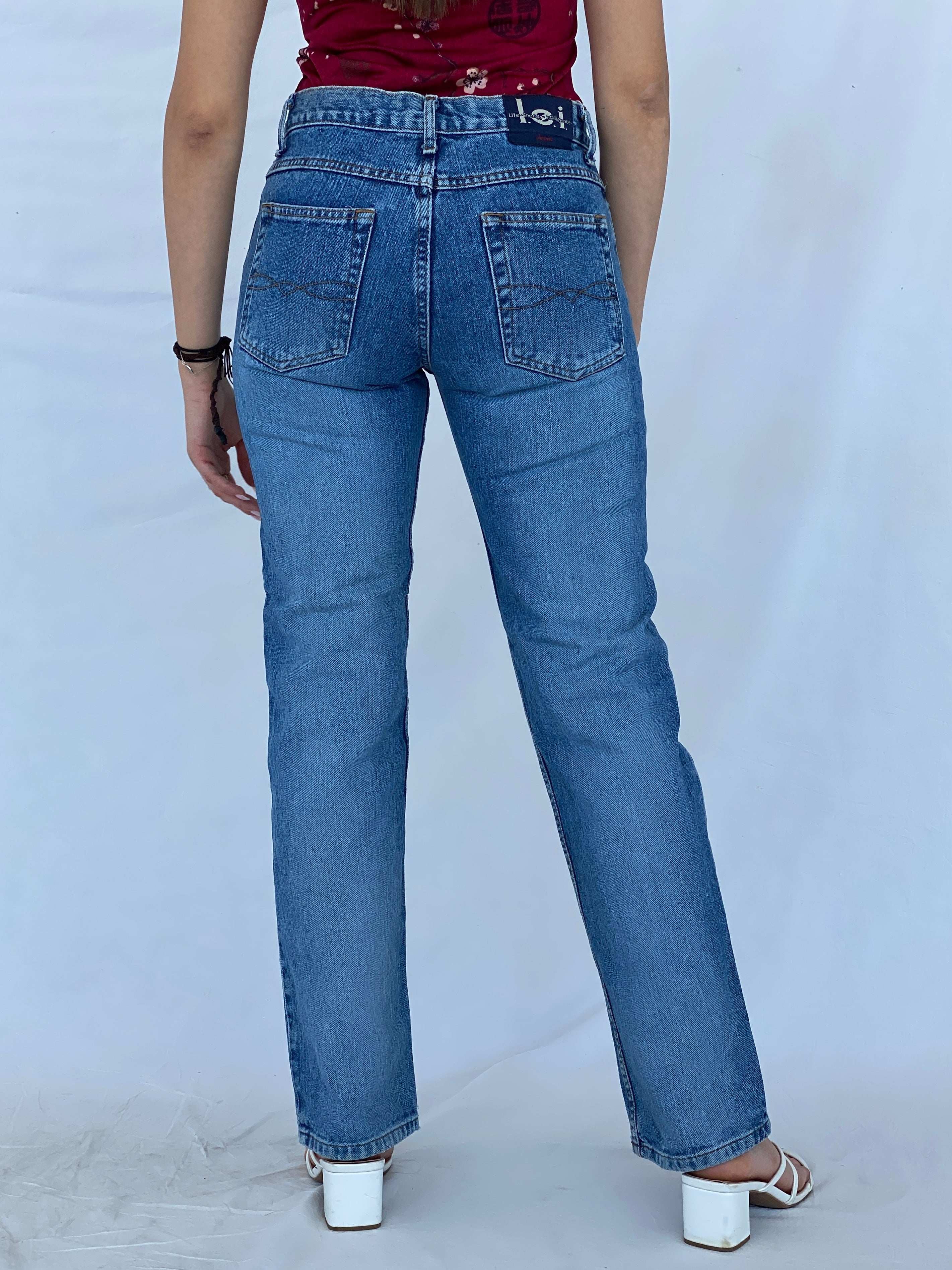 Vintage l.e.i Life.Energy.Intelligence Straight Cut Jeans - Size 38EUR - Balagan Vintage Jeans high waisted jeans, jeans, Juana, levis jeans, NEW IN