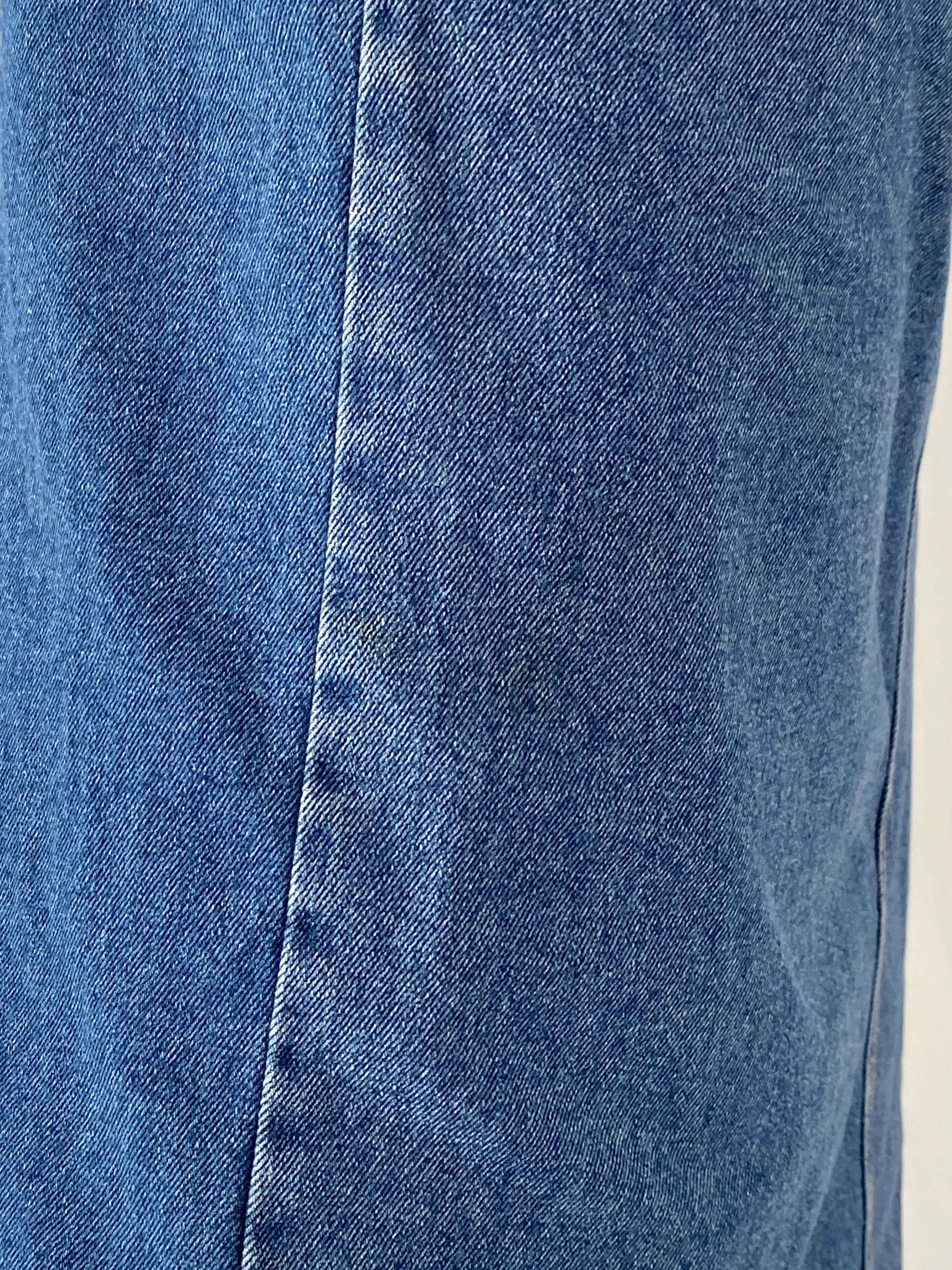 Vintage Y2K CBC Woman Blue Denim Midi Skirt – L
