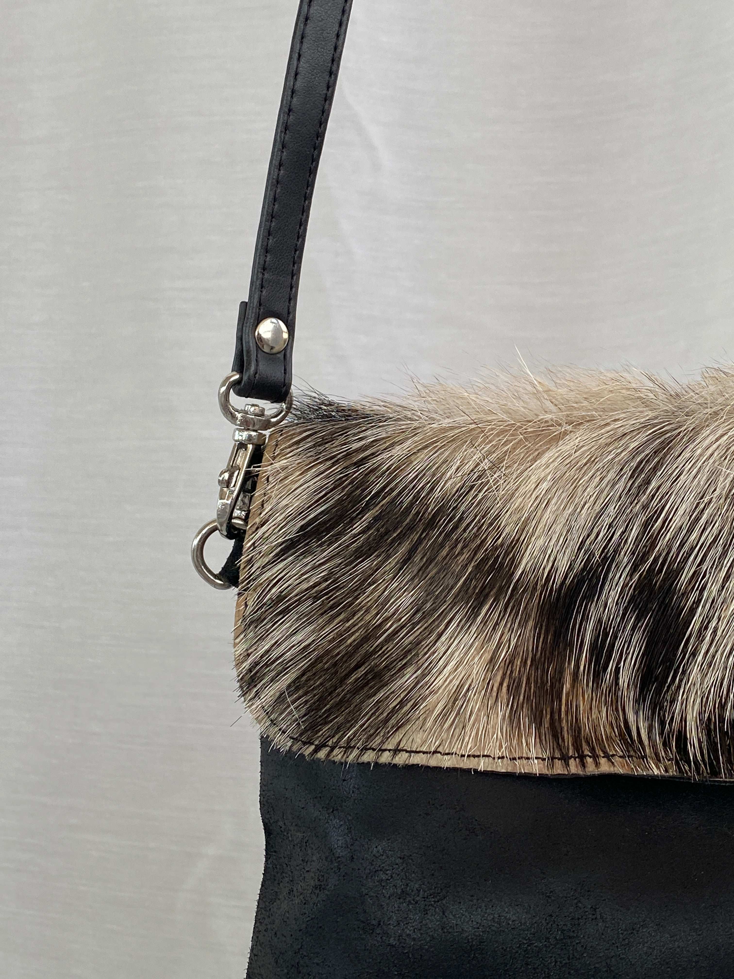 Vintage Cowhide Crossbody Western Leather Bag