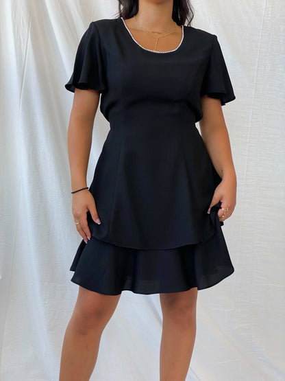 90s Randi May Collection Little Black Dress with Rhinestones - L - Balagan Vintage Midi Dress 00s, 90s dress, dress, formal dress, Lana, midi dress, summer, vintage dress, womens