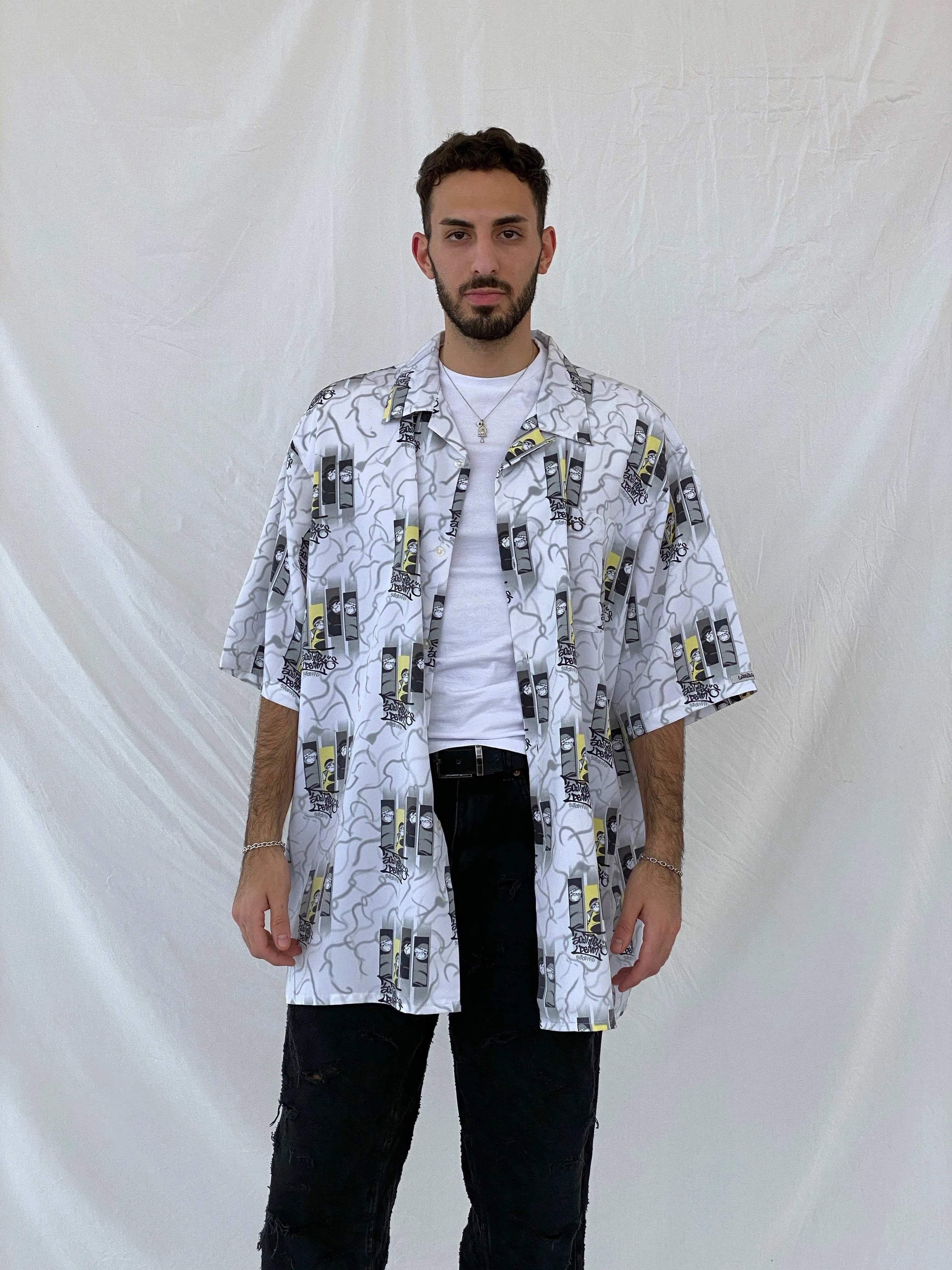 90s/00s South Pole Graphic Oversized HipHop Shirt Size 2XL - Balagan Vintage Half Sleeve Shirt 00s, 90s, Awsam, graphic, half sleeve shirt, printed shirt