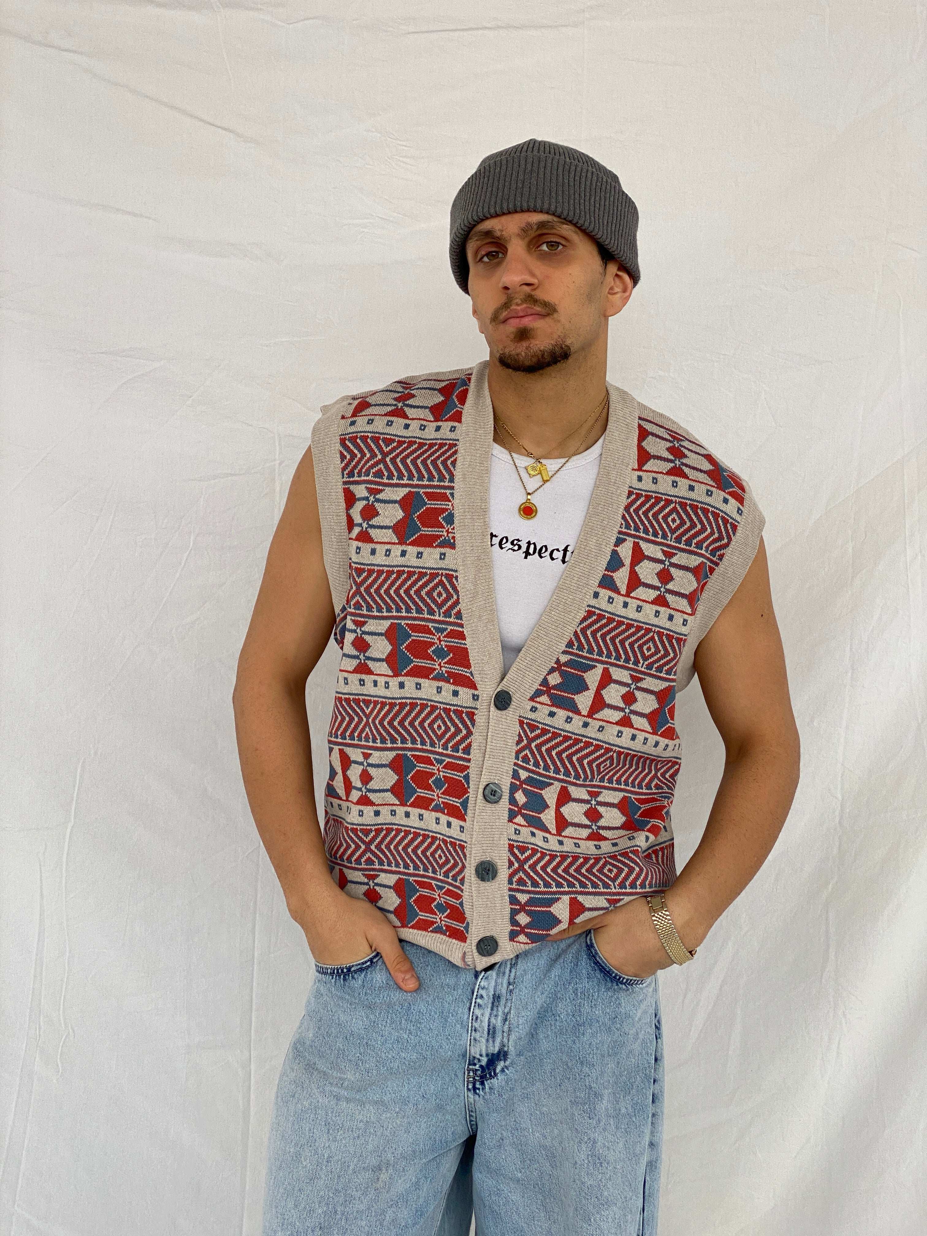 Vintage Yagmur Triko Vest - Size Large - Balagan Vintage Vest 90s, Abdullah, vest