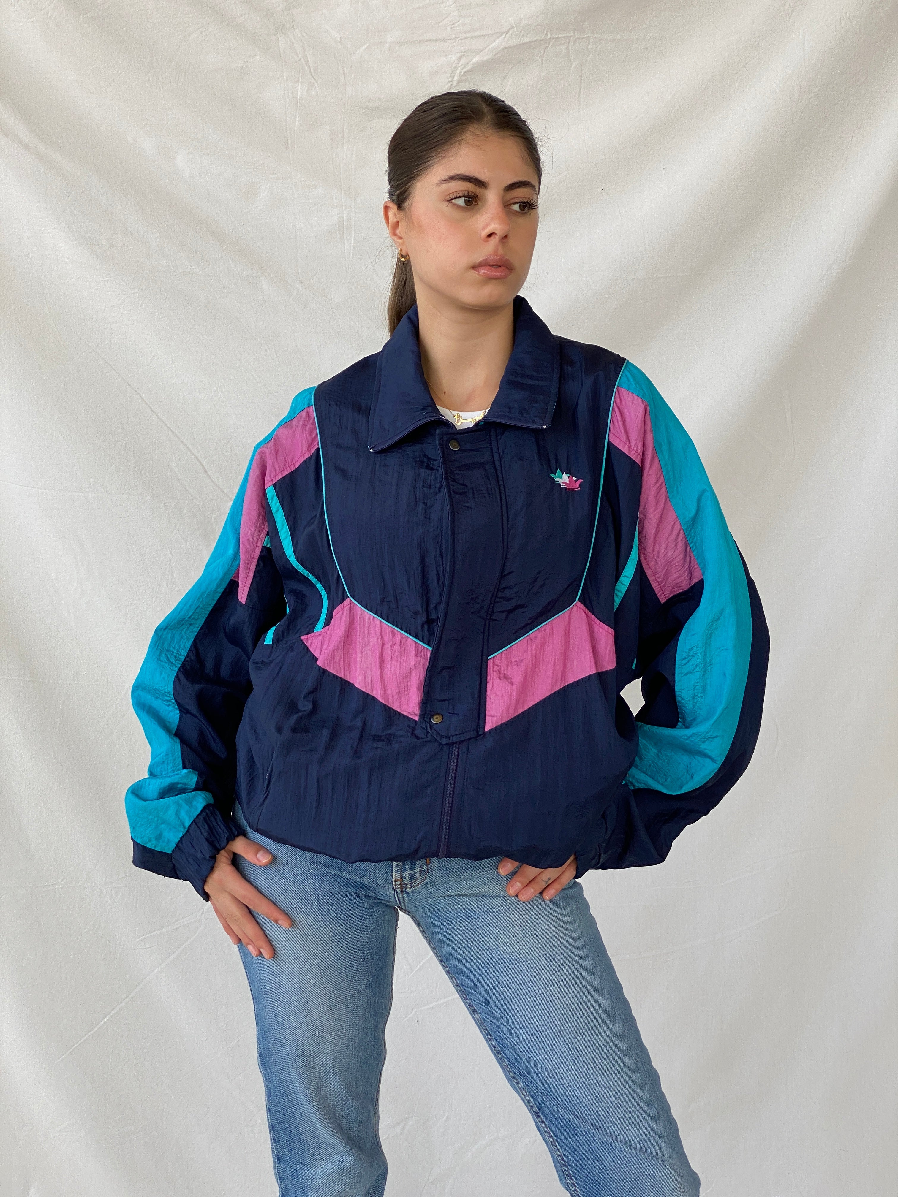 Vintage 90s Jesus Goldero Windbreaker Jacket - M