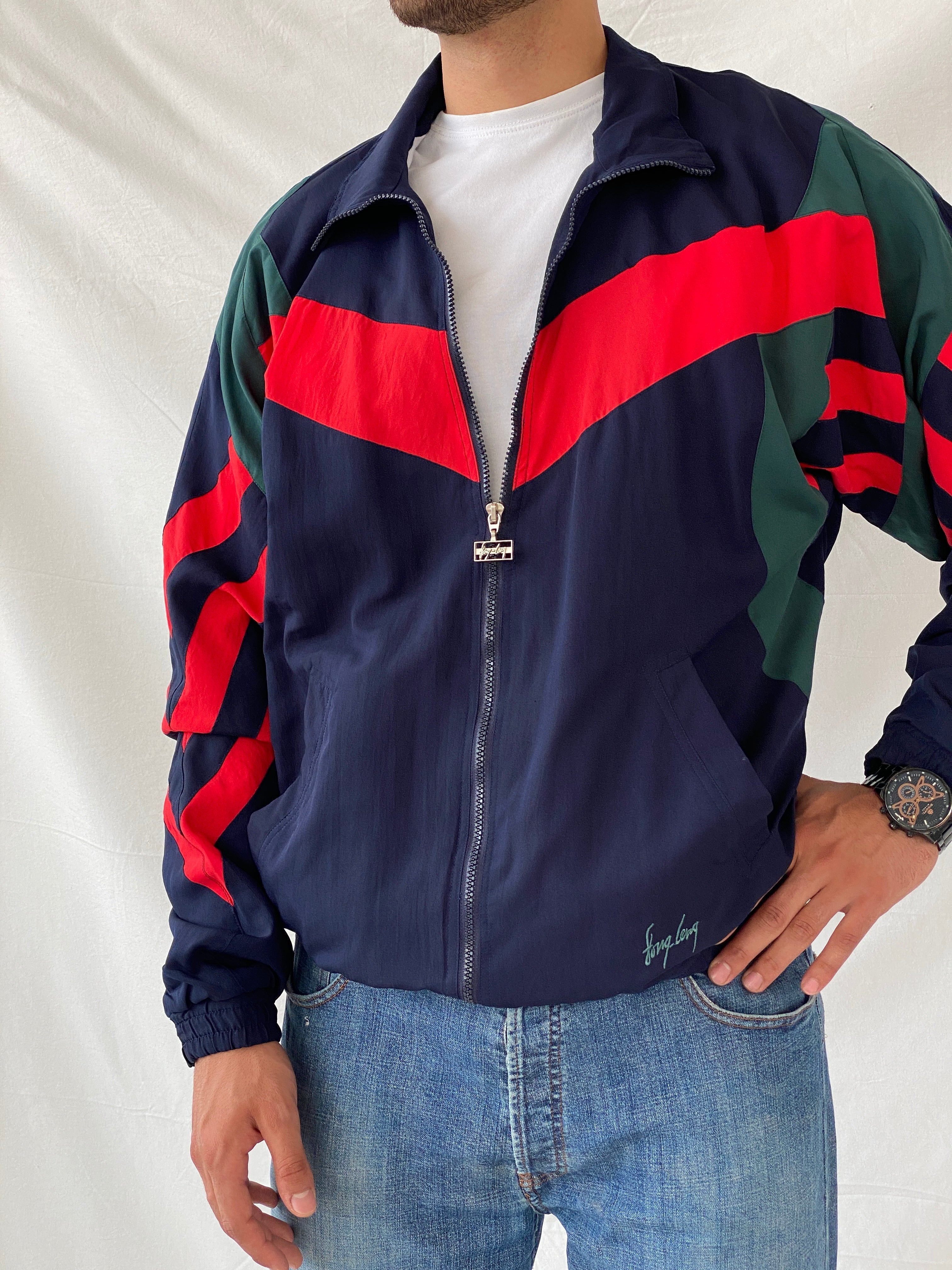 Rare Original 70s/80s Fong Leng Designer Windbreaker Jacket - L