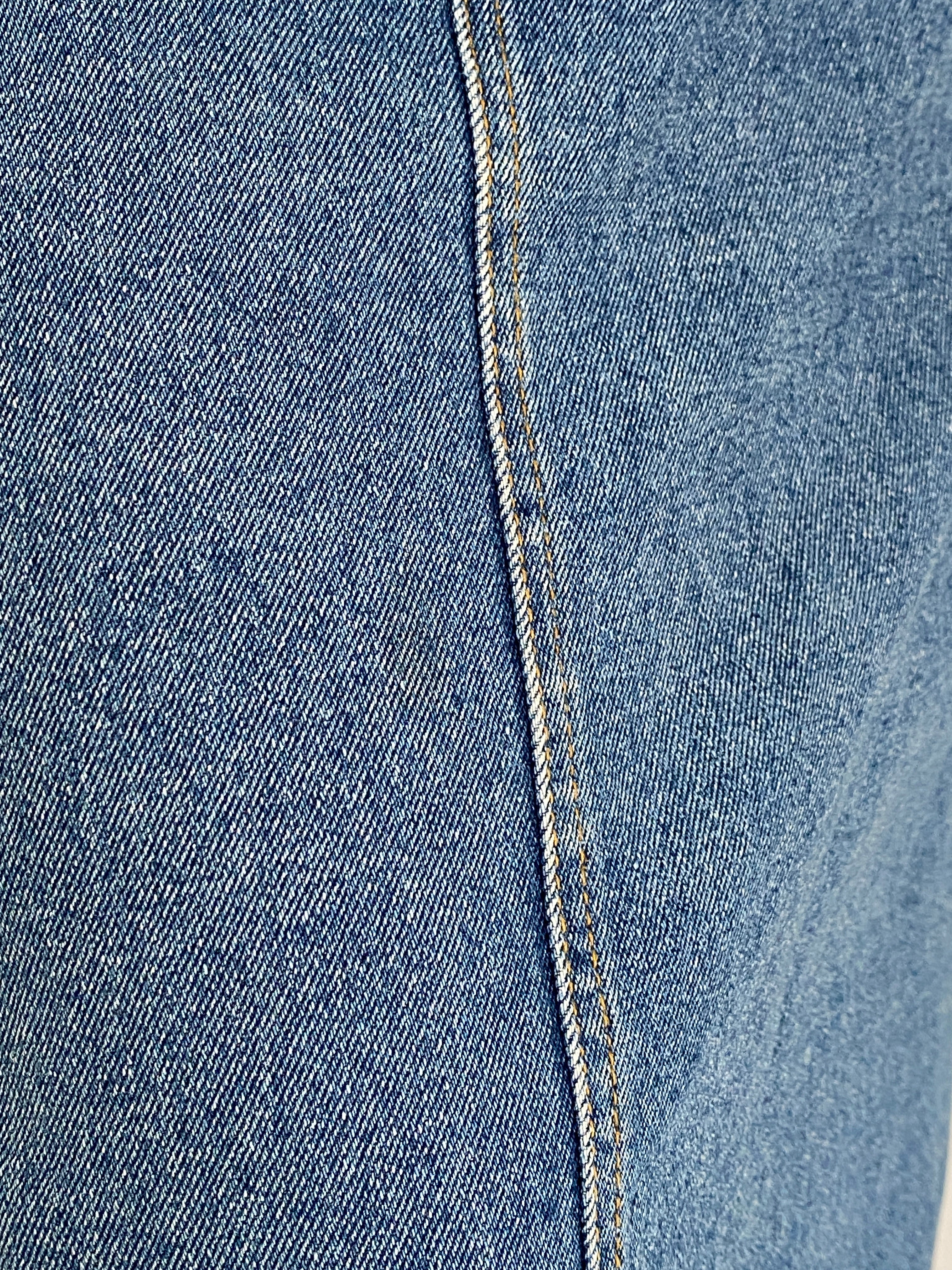 Vintage Y2K CBC Woman Blue Denim Midi Skirt – L