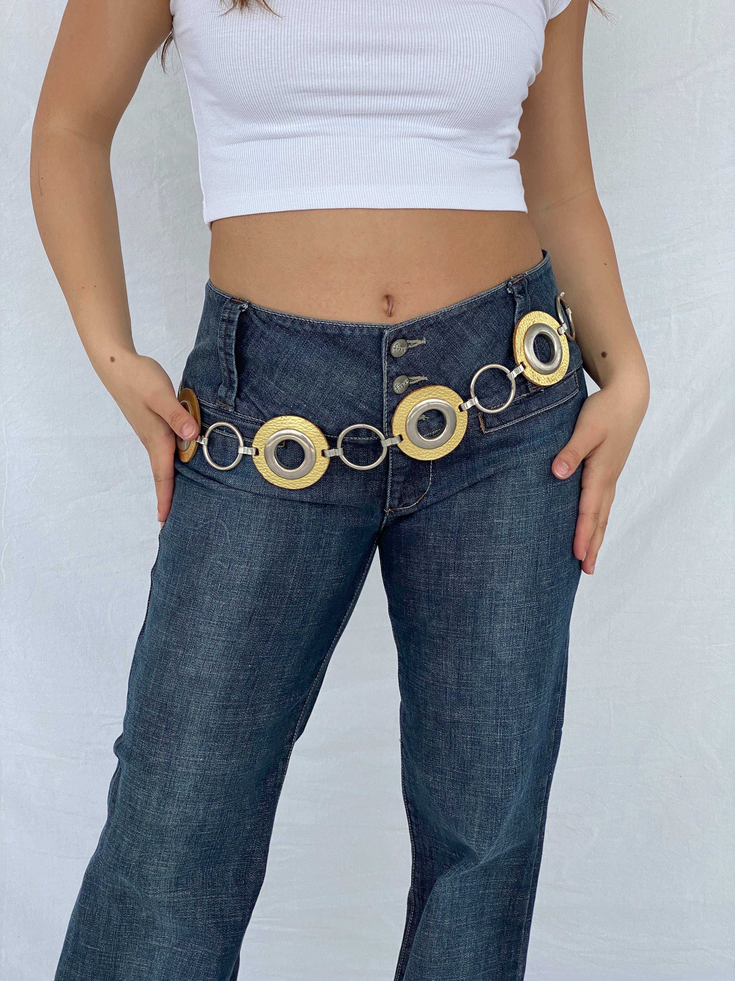 Statement Y2K Concho Chain Belt - Balagan Vintage Belt 90s, belt, cowboy, Lana, NEW IN